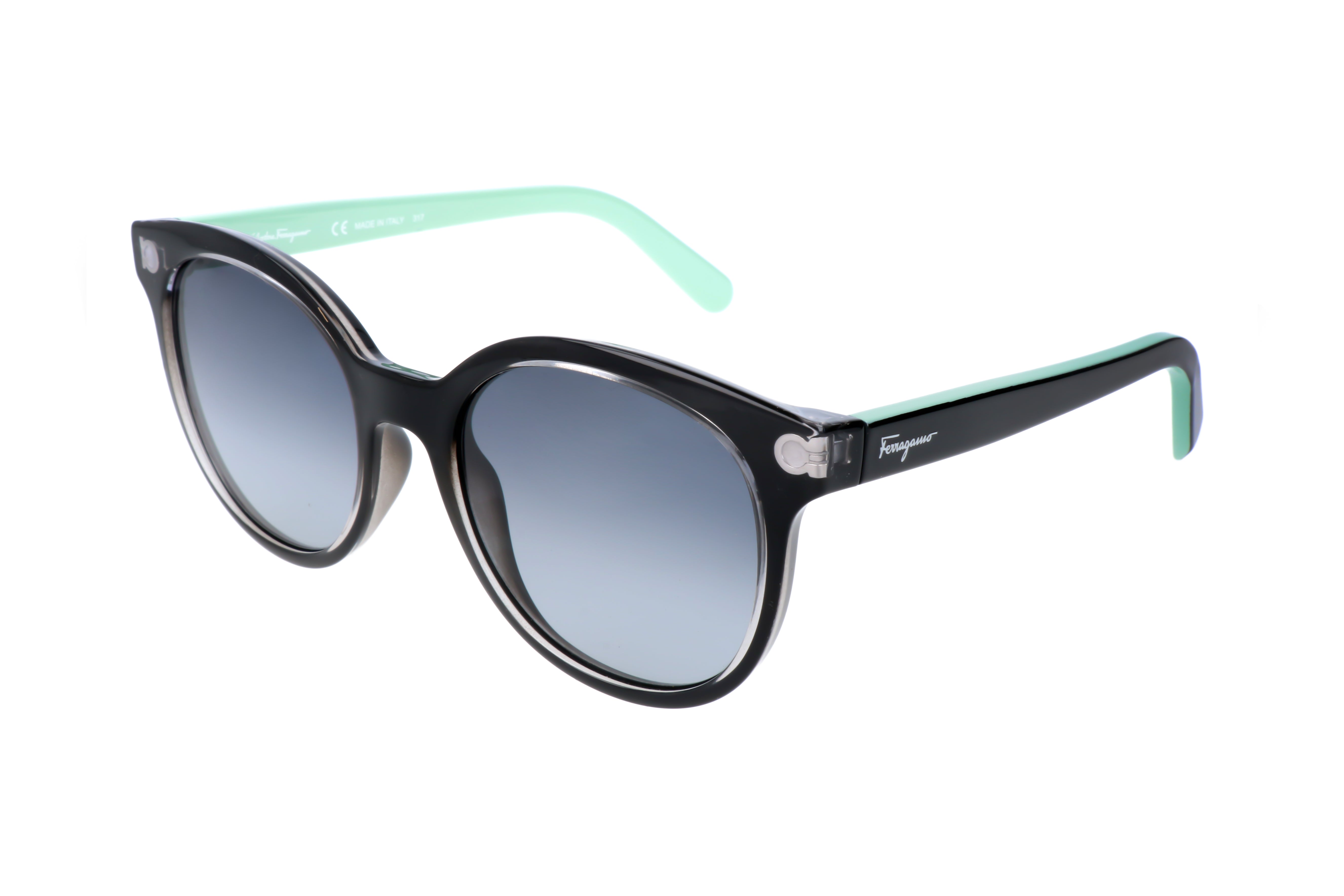 Ferragamo Fashion Women's 53 mm Crystal Black Sunglasses SF833S-5319001
