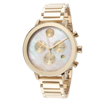 Movado Women's Bold Evolution Gold Tone 38mm Quartz Chronograph Watch 3600788