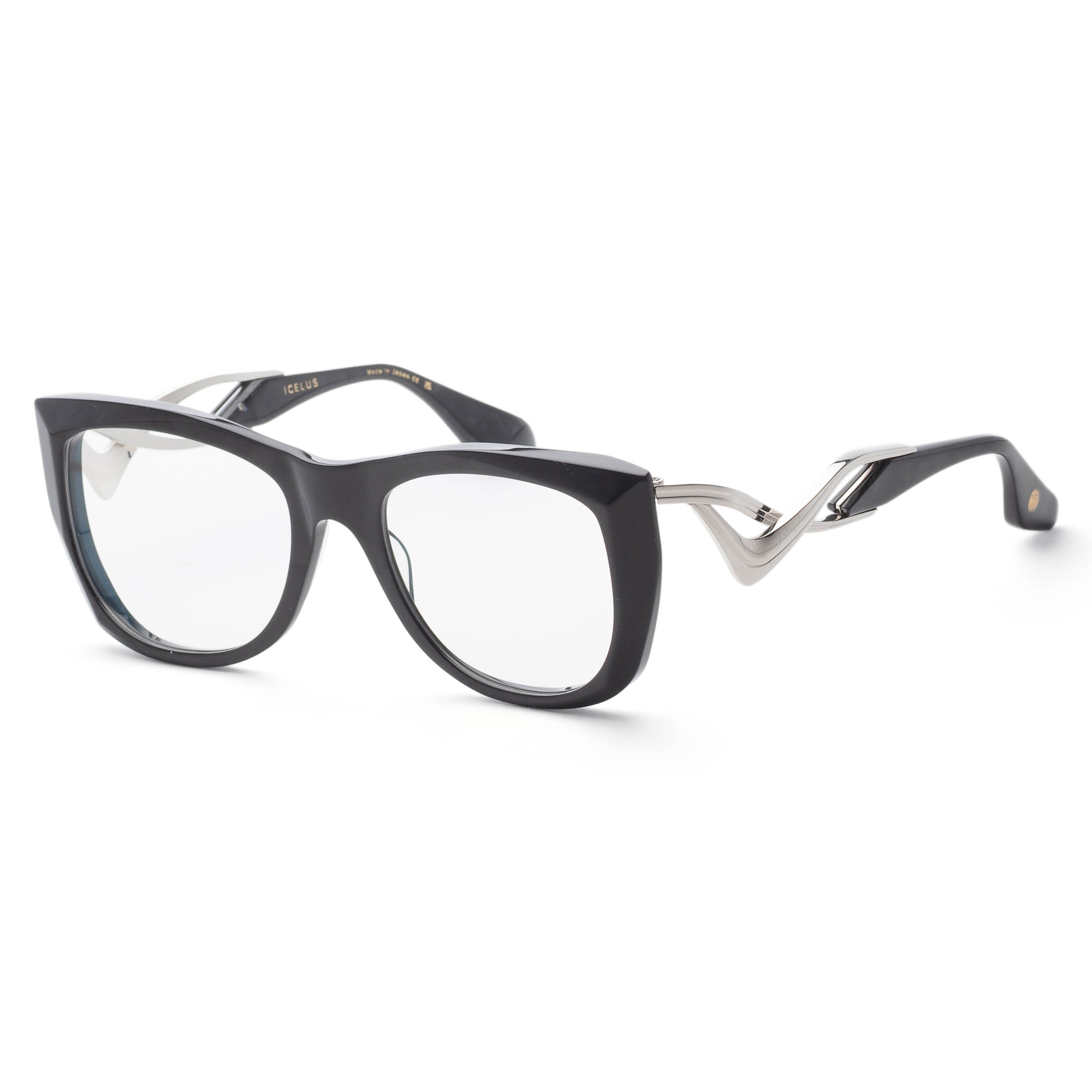 Dita Women's Talon 55mm Black Pearl Silver Eyeglasses DTX438-A-02