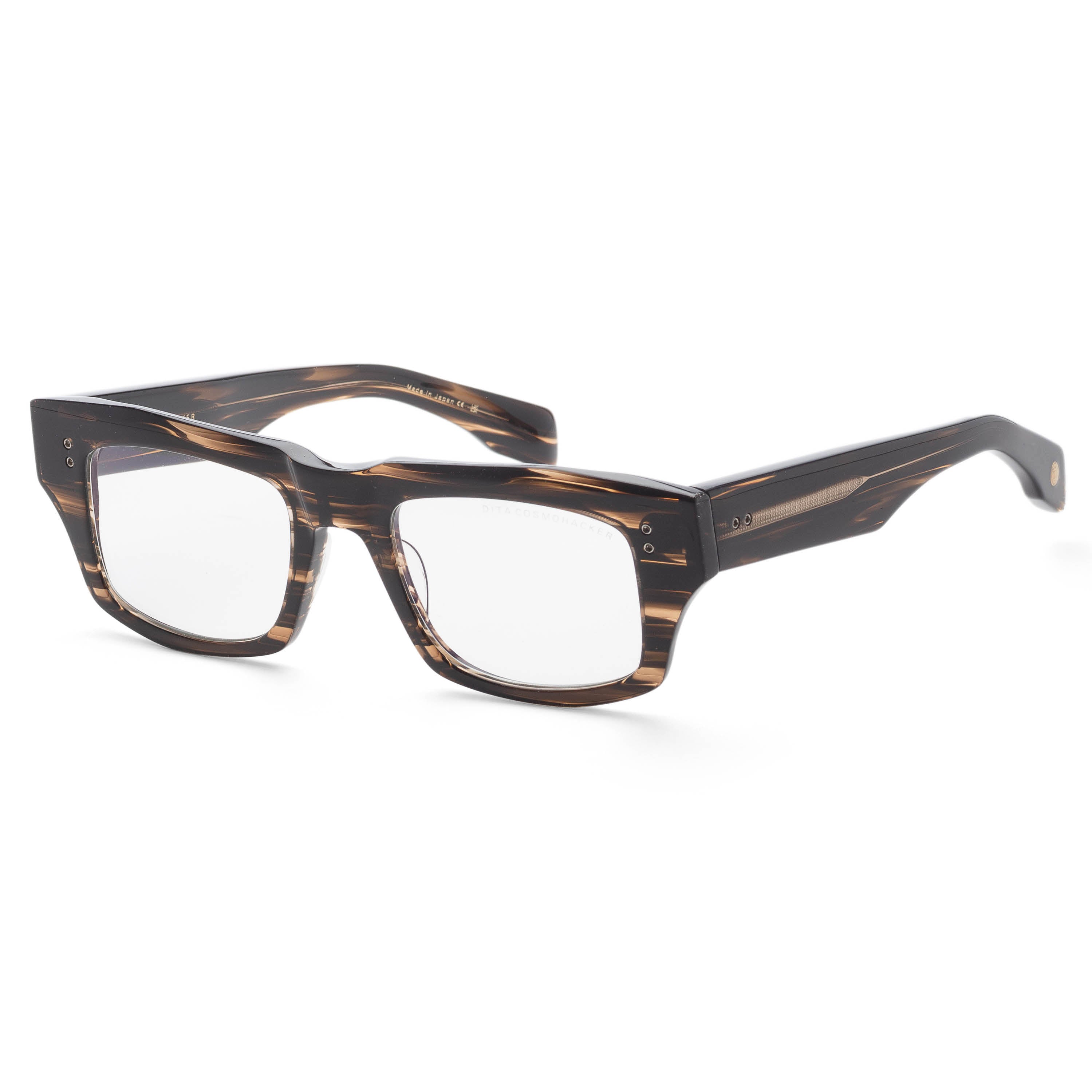Dita Unisex Cosmohacker 52mm Burnt Timber Eyeglasses DTX727-A-02