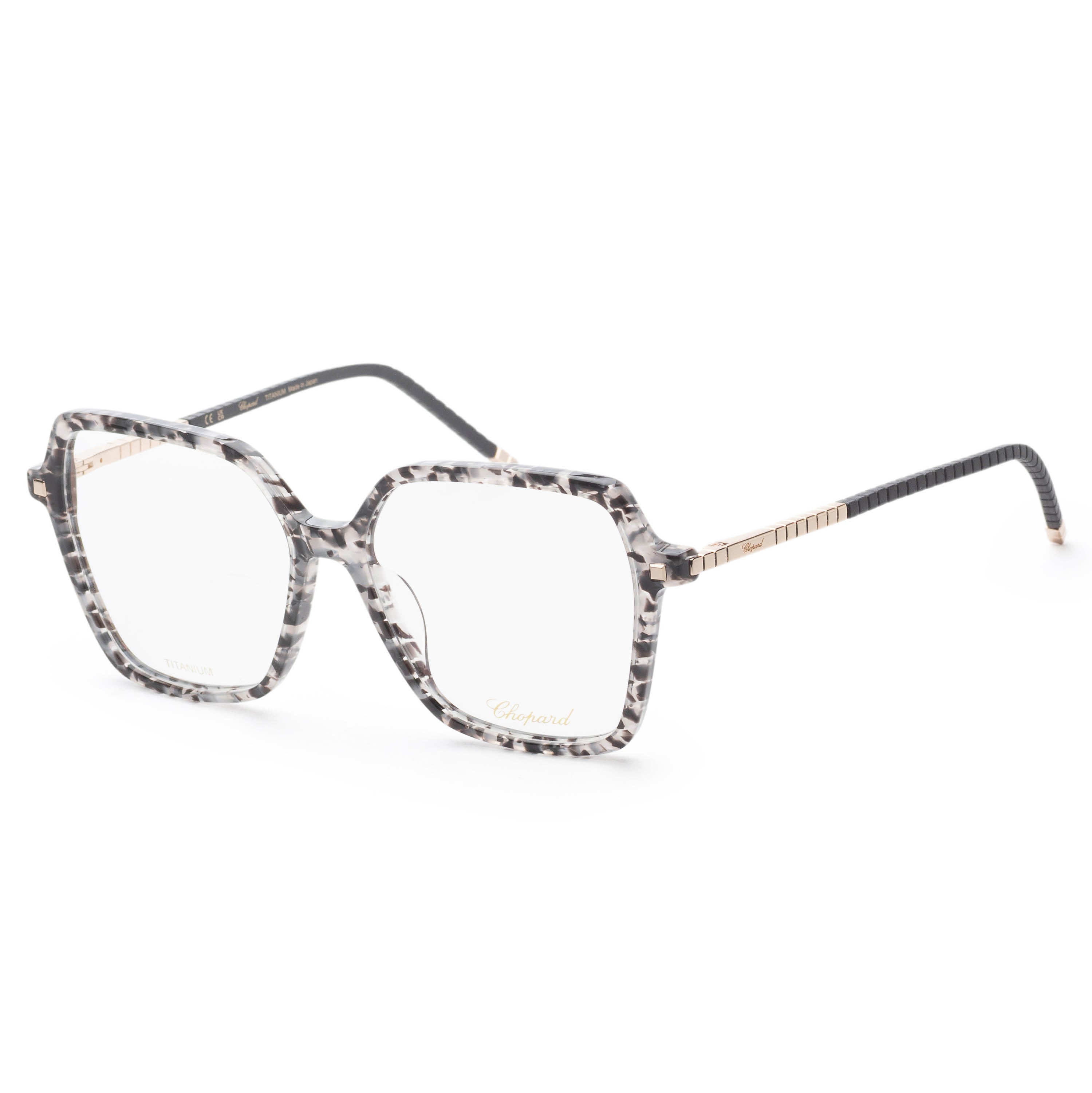 Chopard Women's 55 Black Grey Havana Eyeglasses VCH348M5503KU