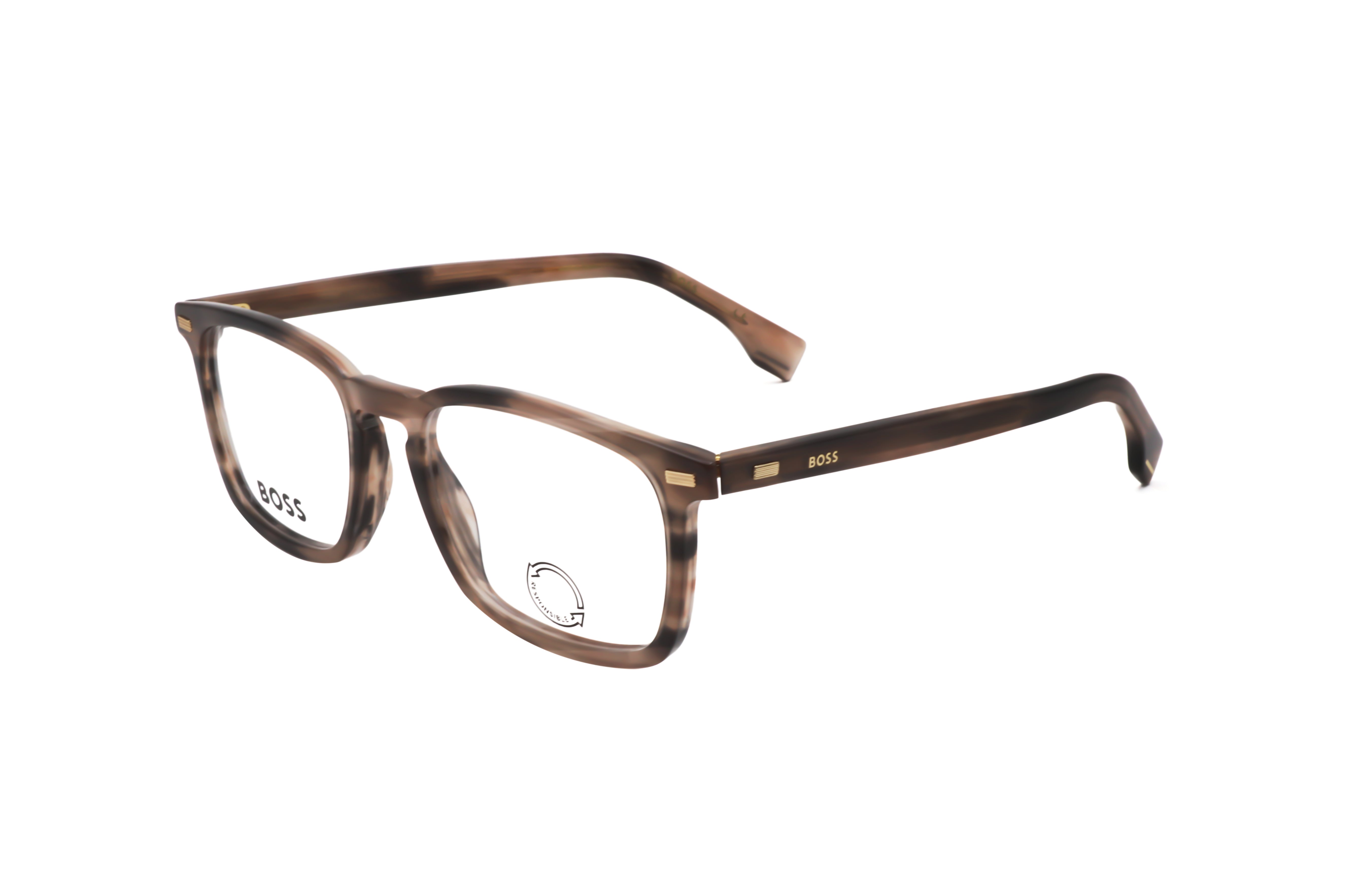 Hugo Boss Men's 53mm Grey Brown Eyeglasses BOSS1368-S05-53