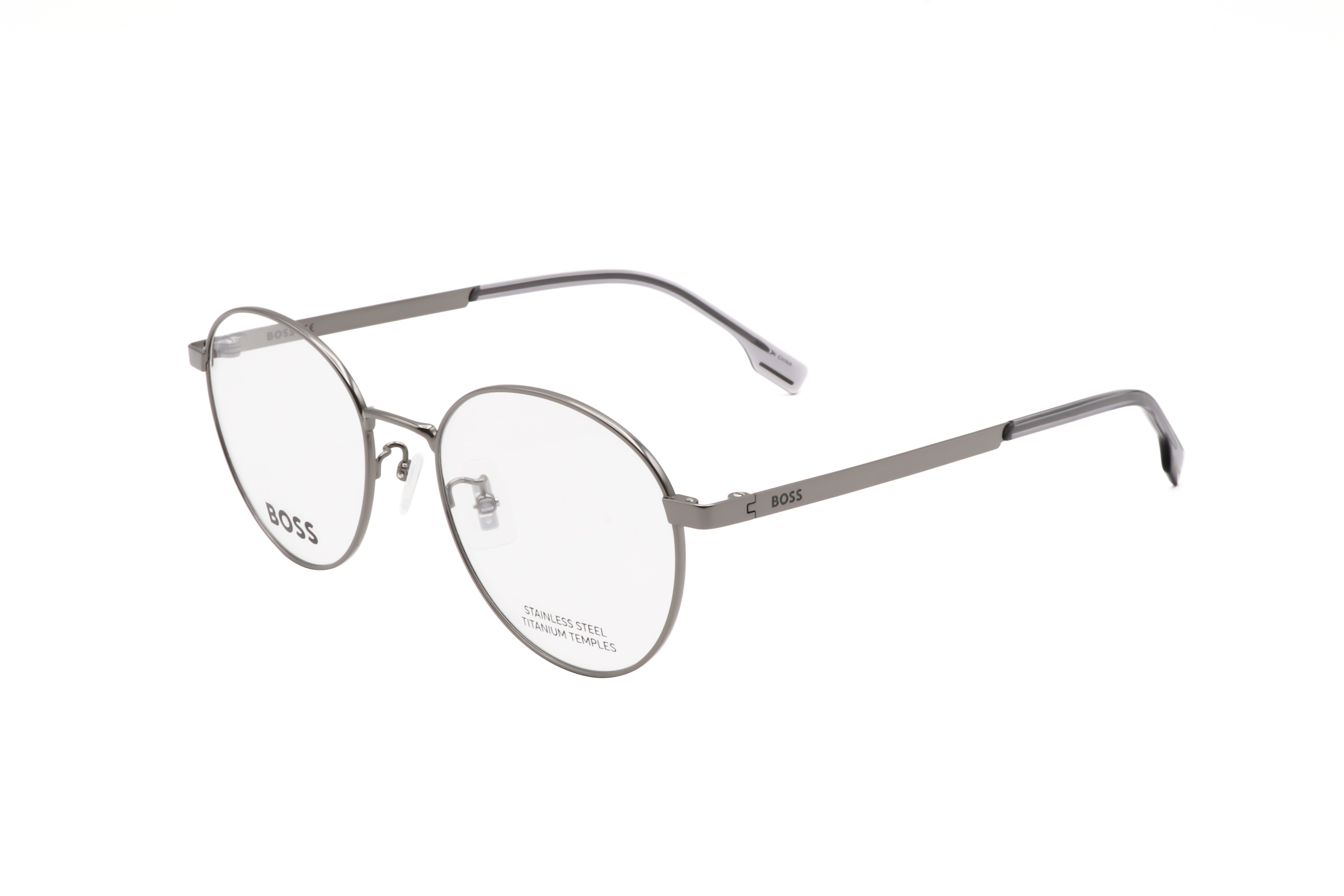 Hugo Boss Men's 52 mm Dark Ruthenium Eyeglasses BOSS1475-F-KJ1-52