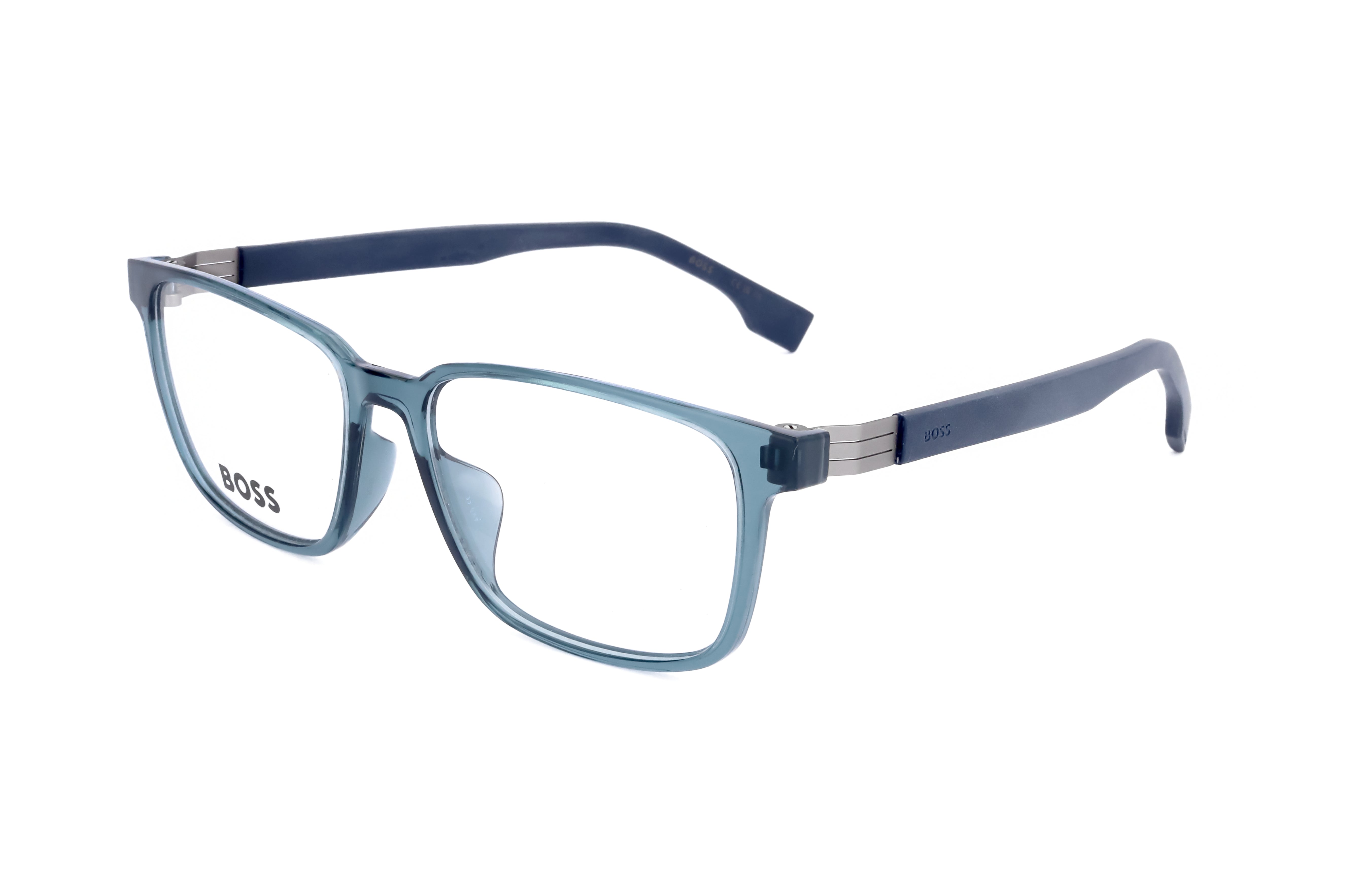 Hugo Boss Men's 55mm Blue Eyeglasses BOSS1618-F-PJP-55