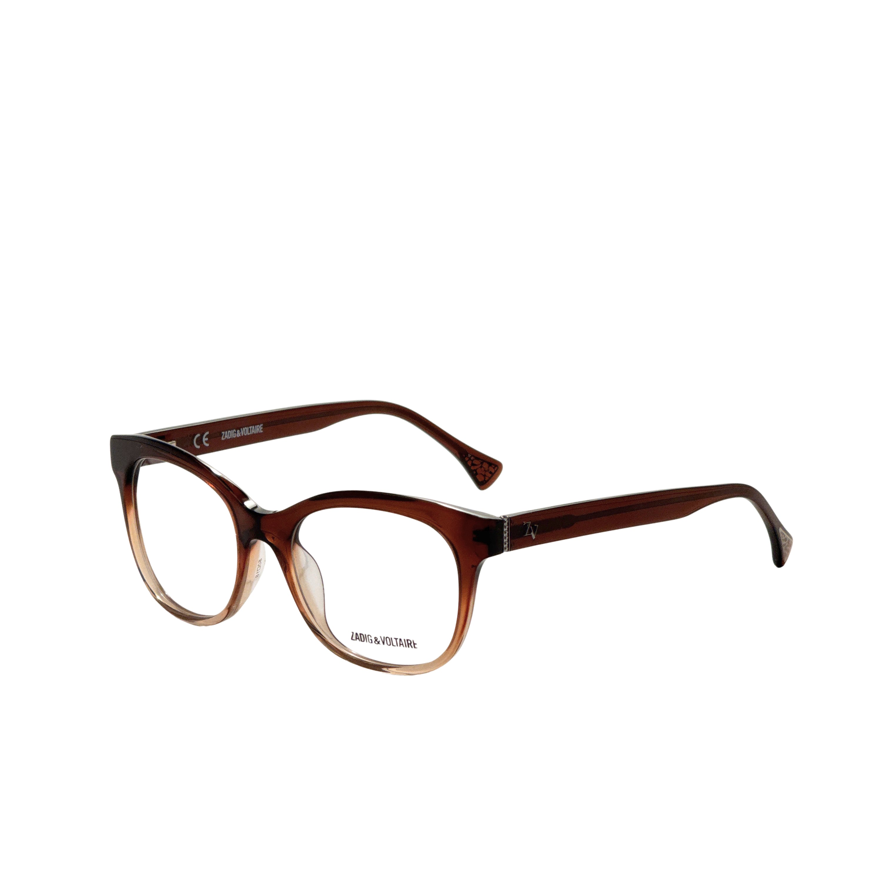 Zadig & Voltaire Unisex 50 mm Brown Eyeglasses VZV013-500W41