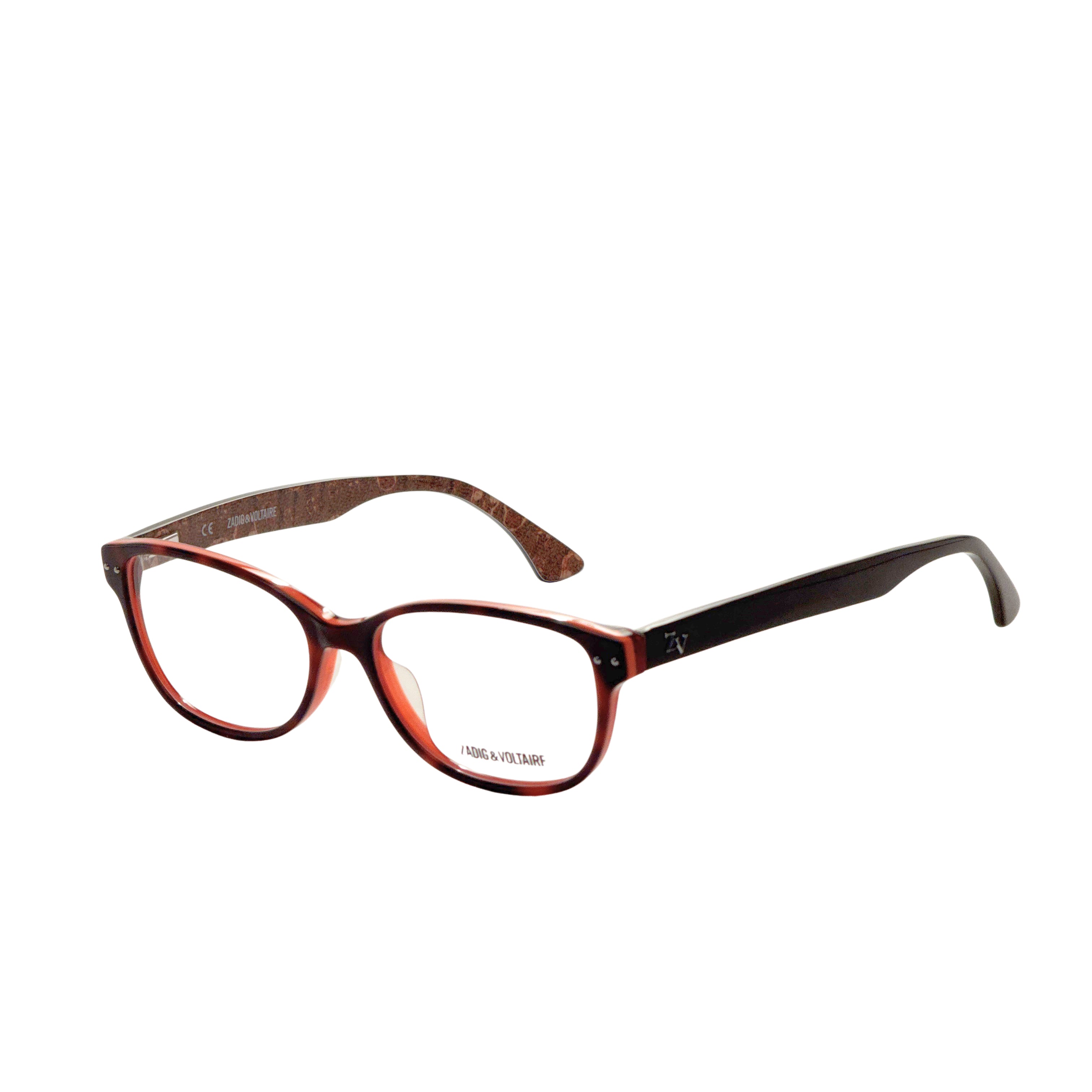 Zadig & Voltaire Unisex 53 mm Orange Eyeglasses VZV021-530763