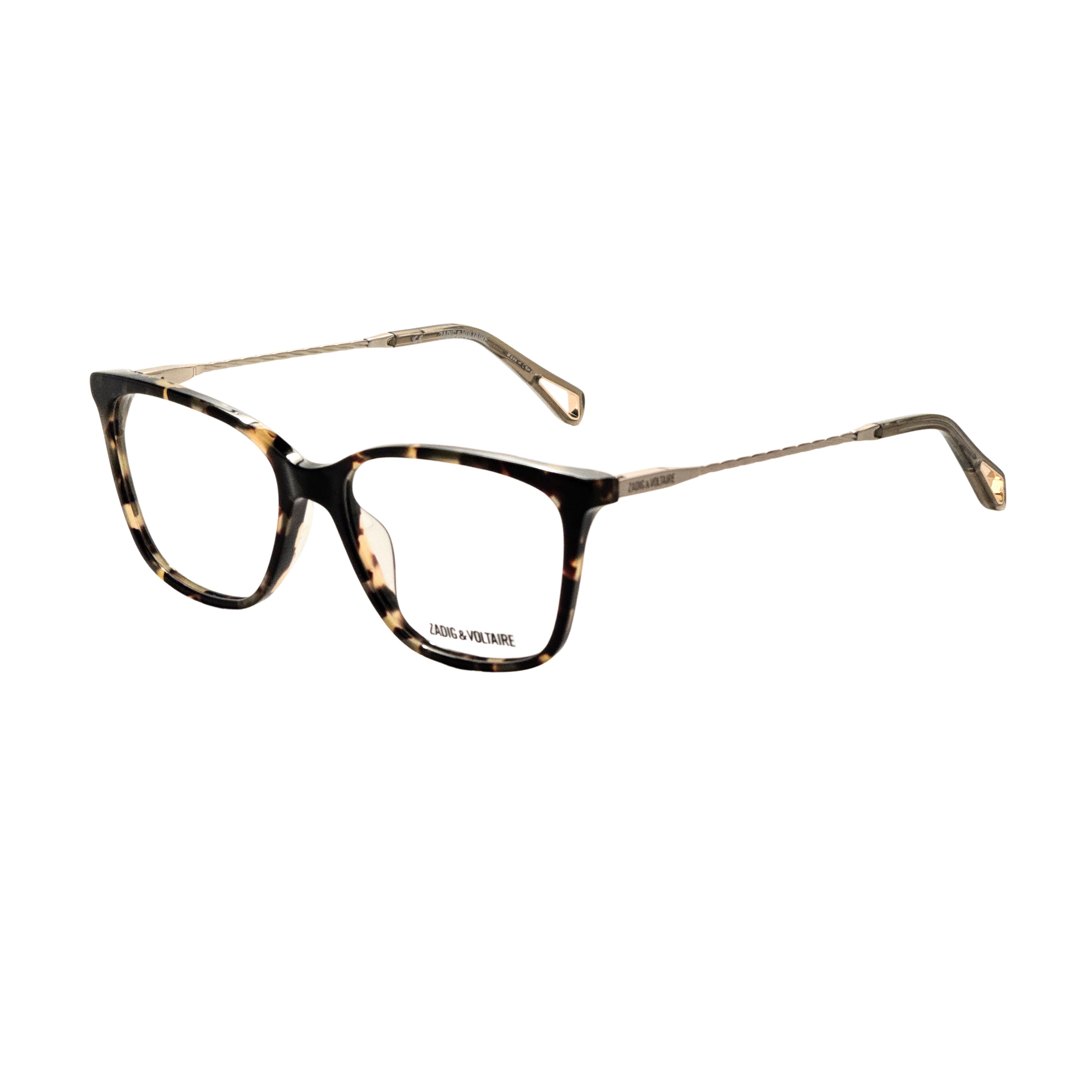 Zadig & Voltaire Women's 53 mm Brown Green Havana Eyeglasses VZV289-530V34