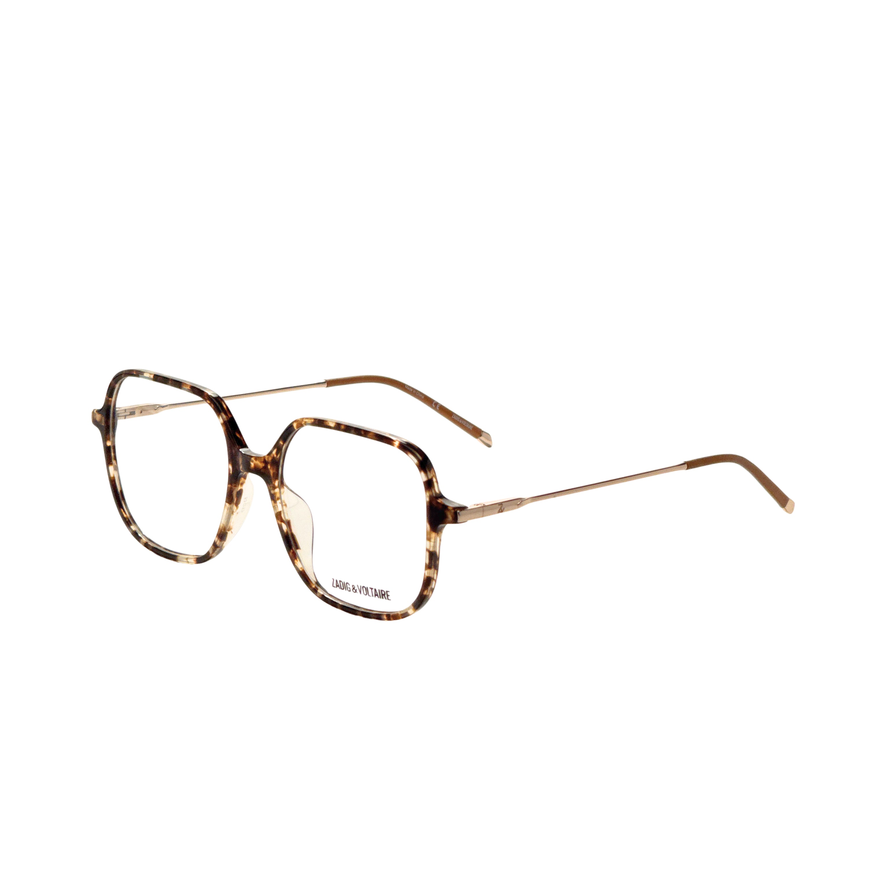 Zadig & Voltaire Women's 53 mm Brown Yellow Havana Eyeglasses VZV328-530781