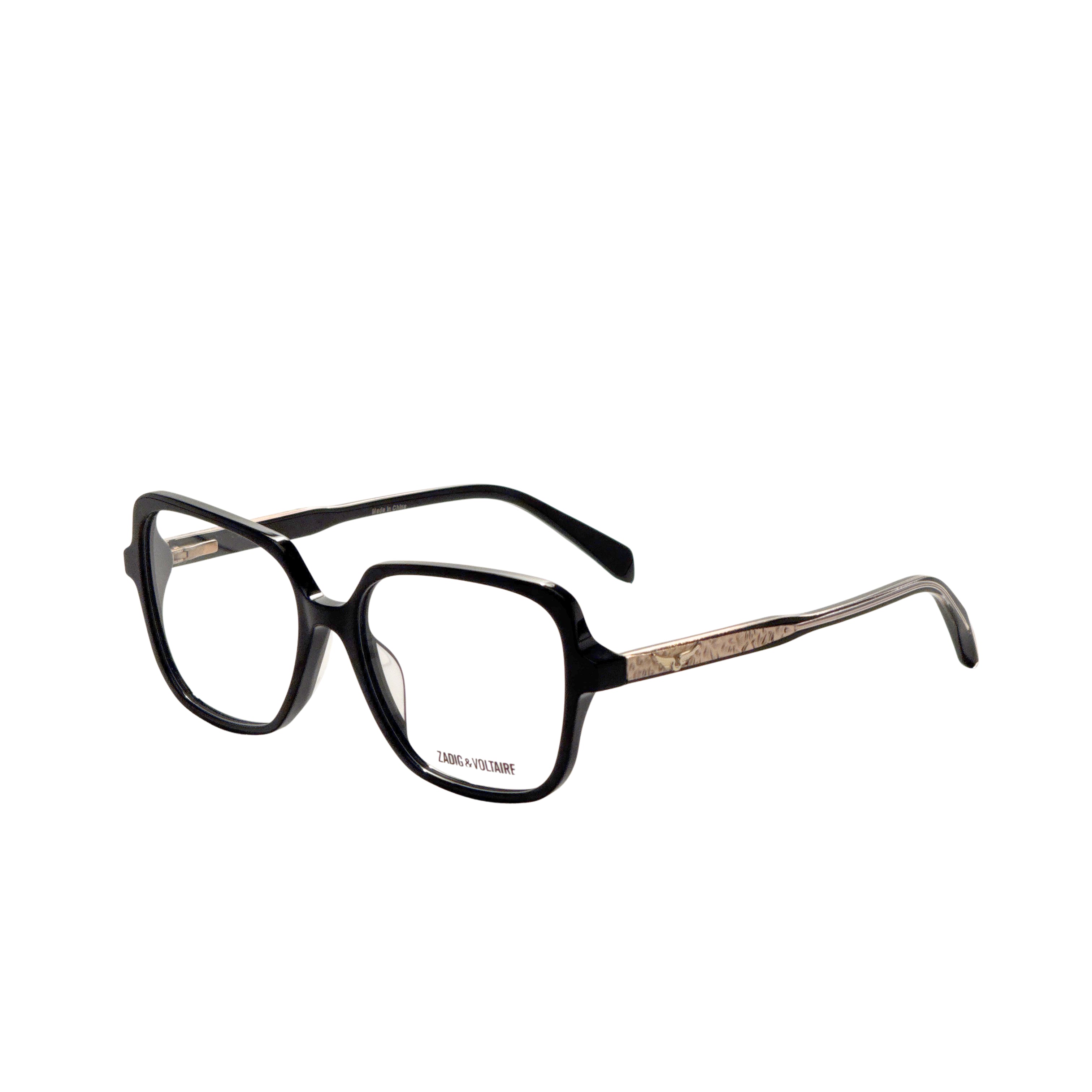 Zadig & Voltaire Women's 54 mm Shiny Black Eyeglasses VZV389-540700