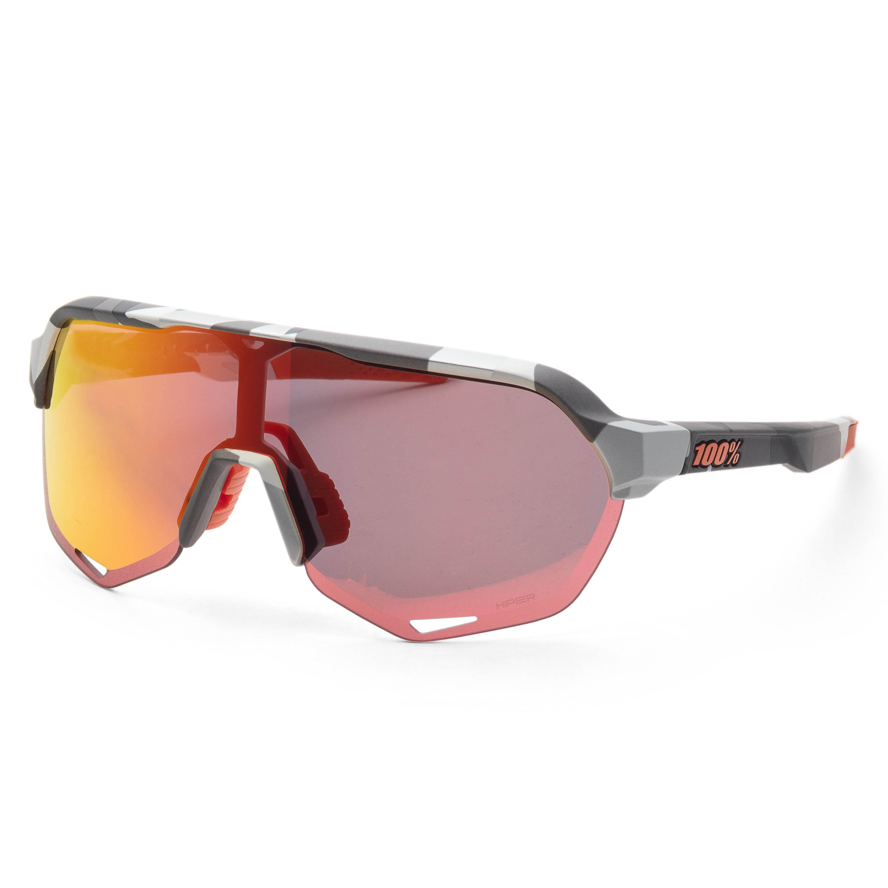 100 Percent Men's S2 60mm Soft Tact Grey Camo Sunglasses 60006-00008