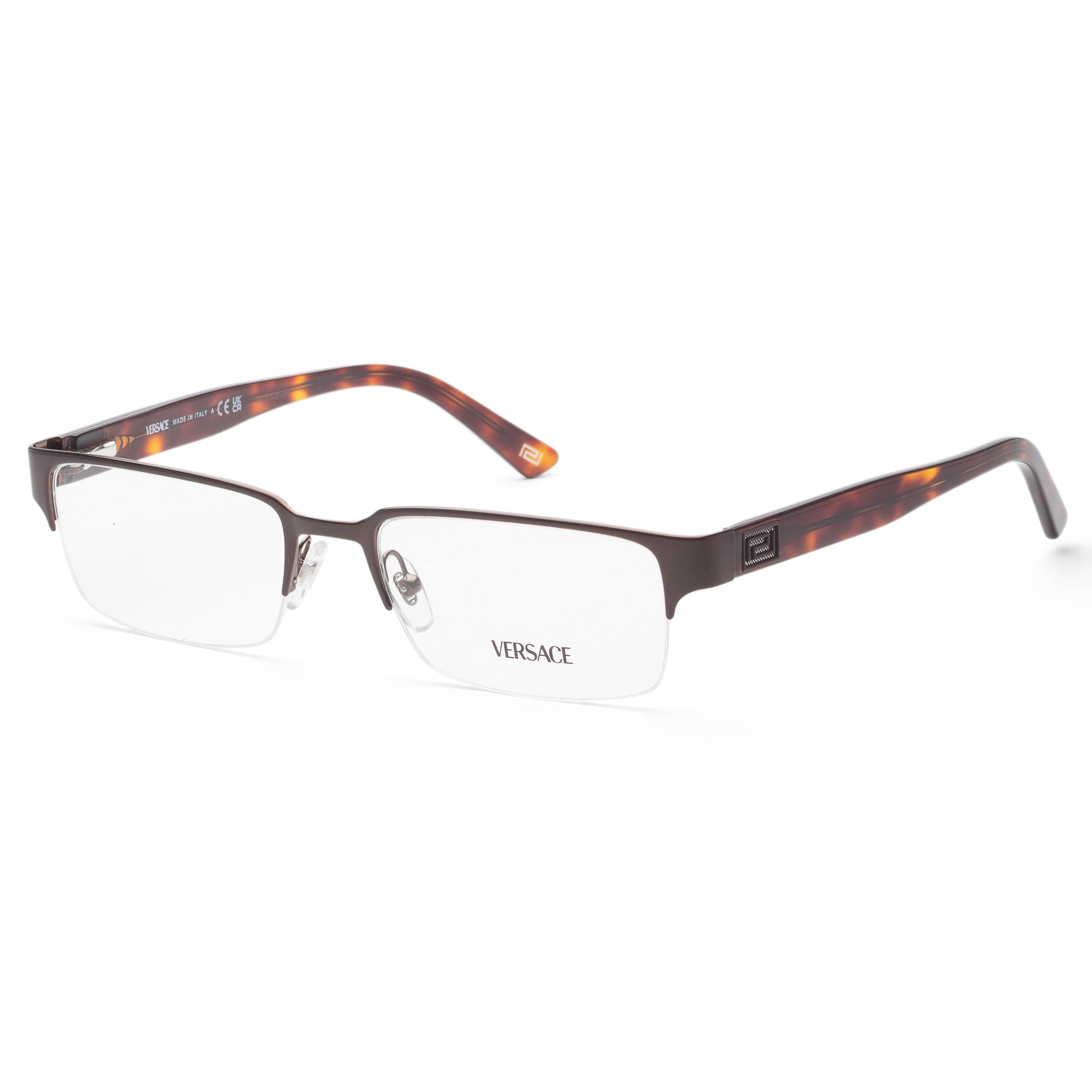 Versace Men's 53mm Brushed Brown  Eyeglasses VE1184-1269-53
