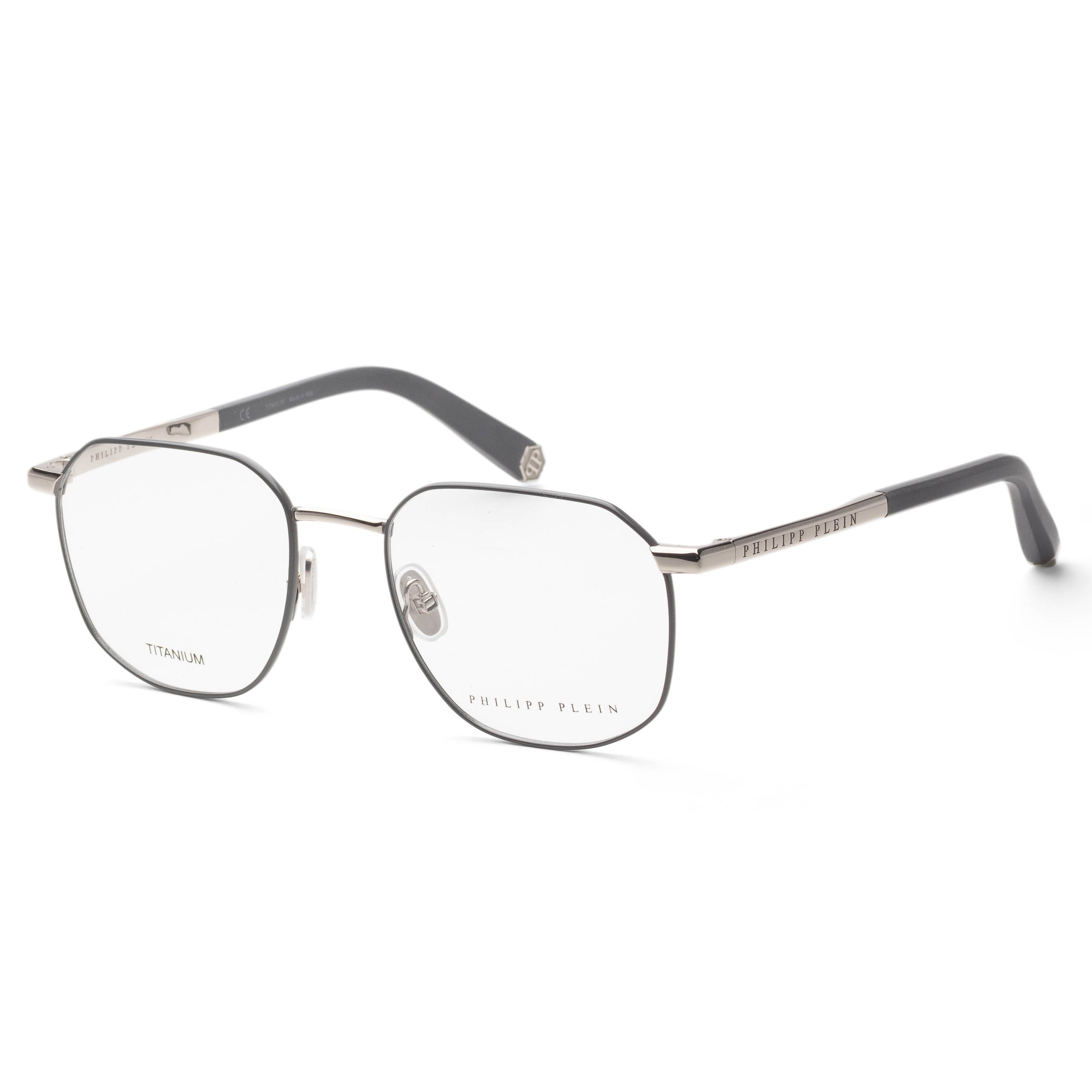 Philipp Plein Men's 53mm Grey Eyeglasses VPP020M530S30