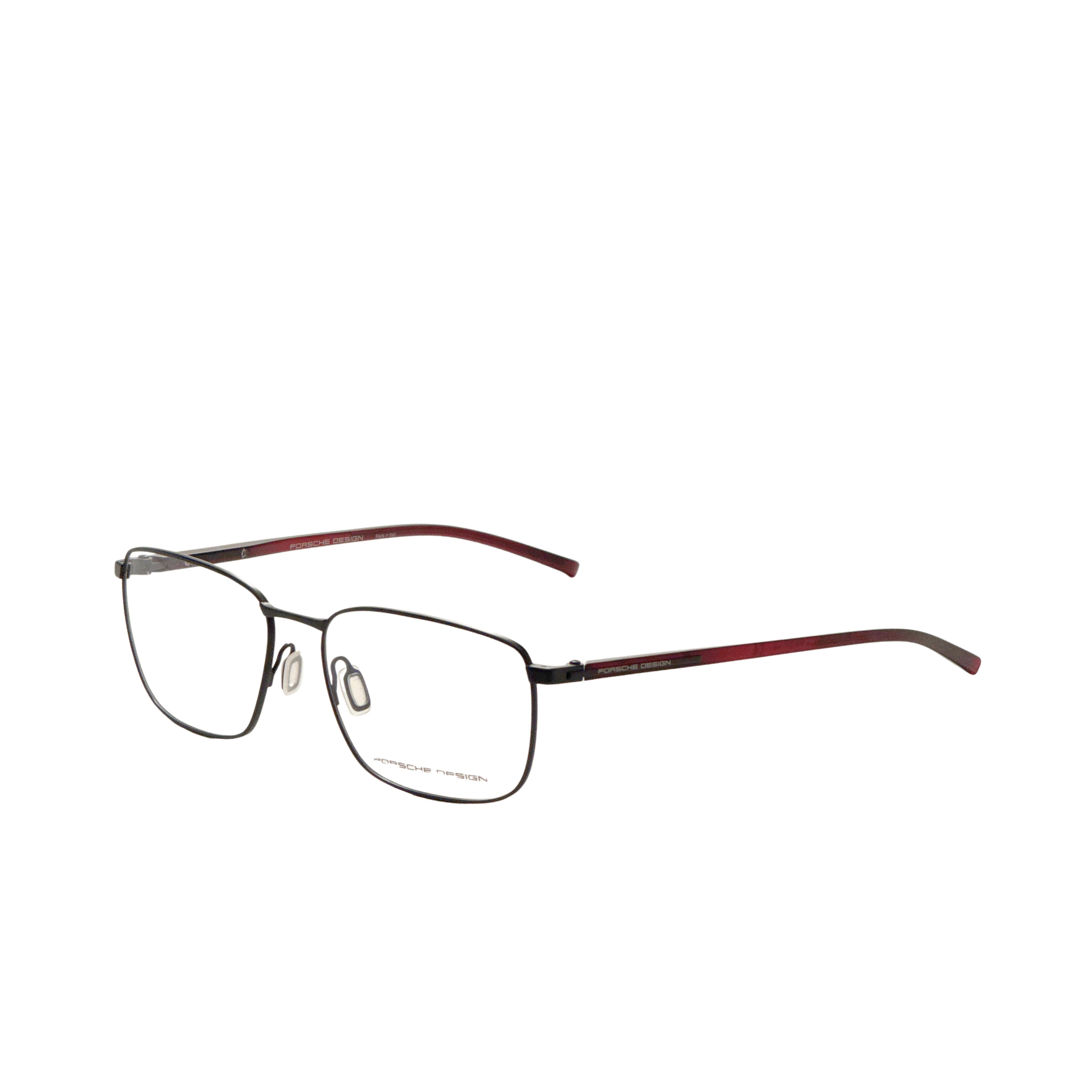 Porsche Design Men's 53mm Black and Red Eyeglasses P8368-56A000