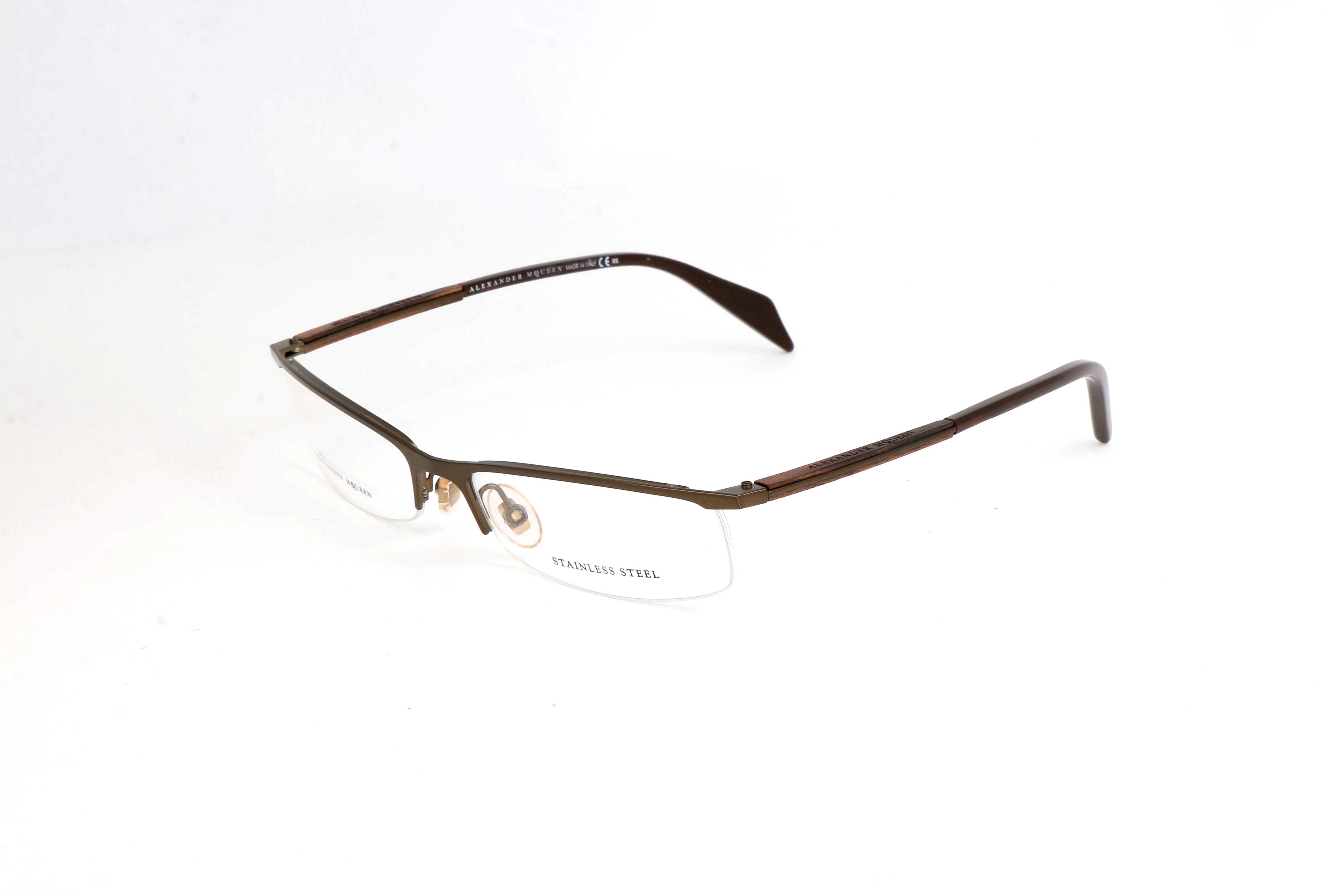Alexander McQueen Unisex 53mm Bronze Eyeglasses AMQ-4152-2NM-53
