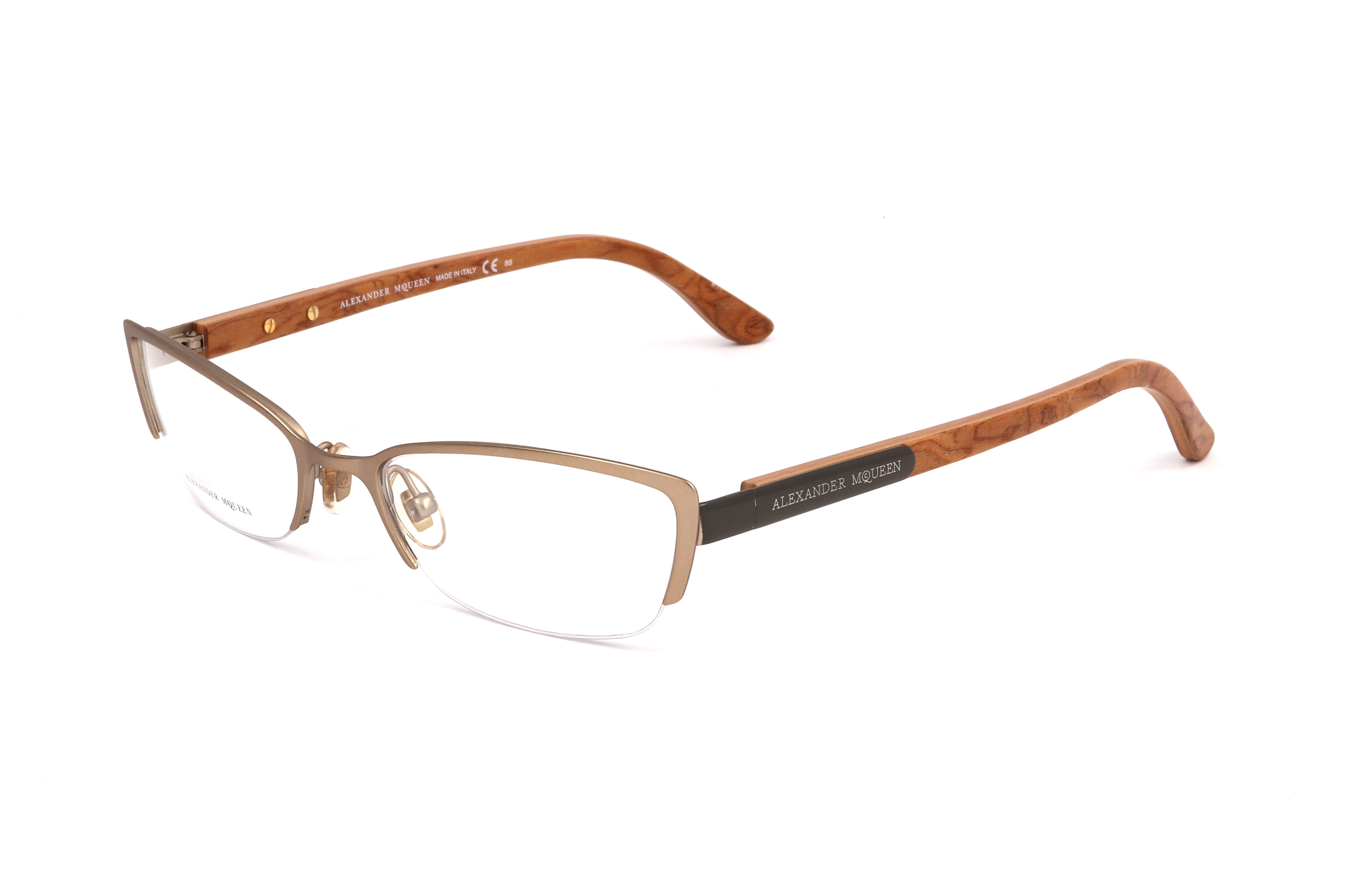 Alexander McQueen Women's 53mm Semimatte Blush Brown Eyeglasses AMQ-4183-WCX-53