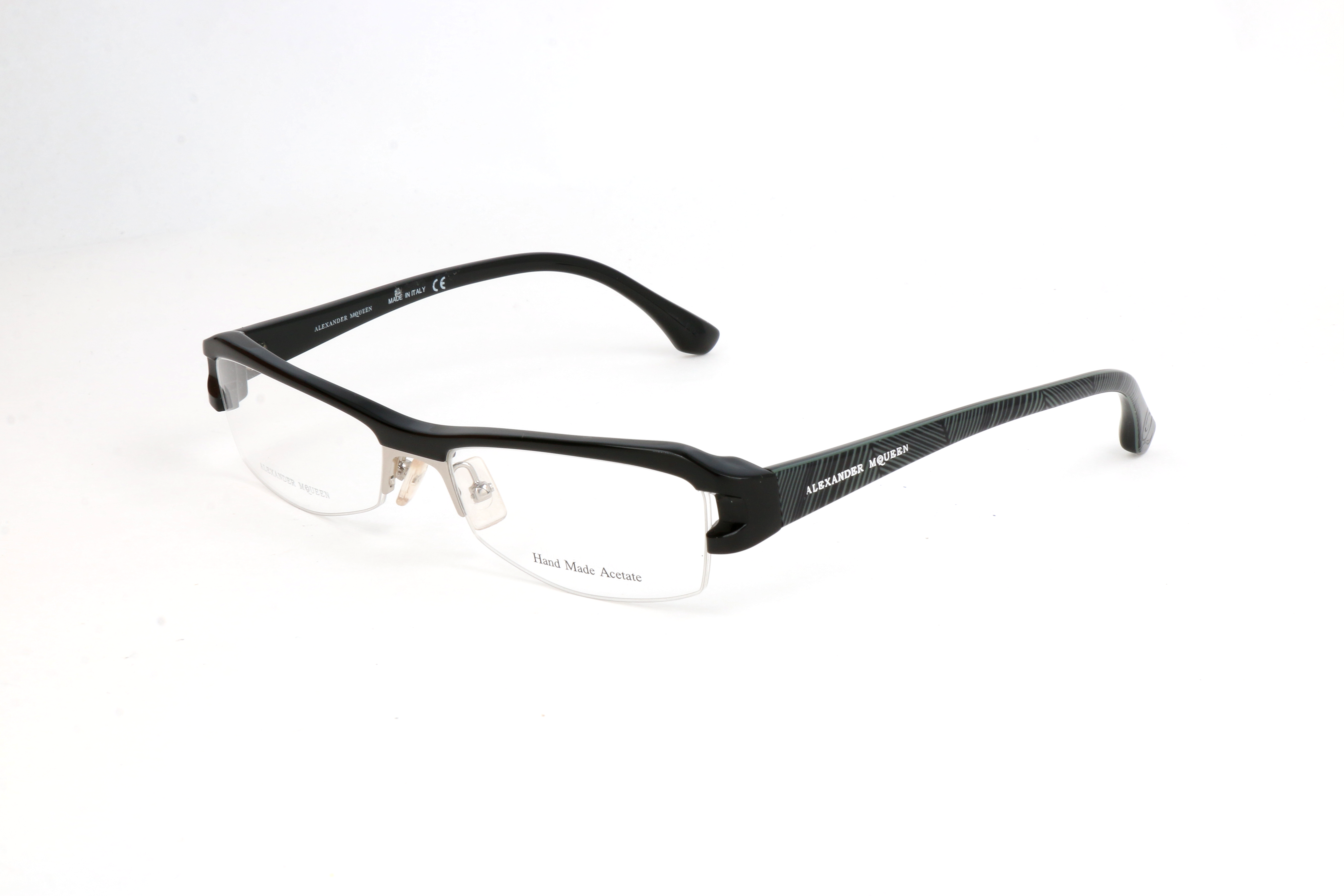 Alexander McQueen Unisex 53mm Black Eyeglasses AMQ-5016J-807-53