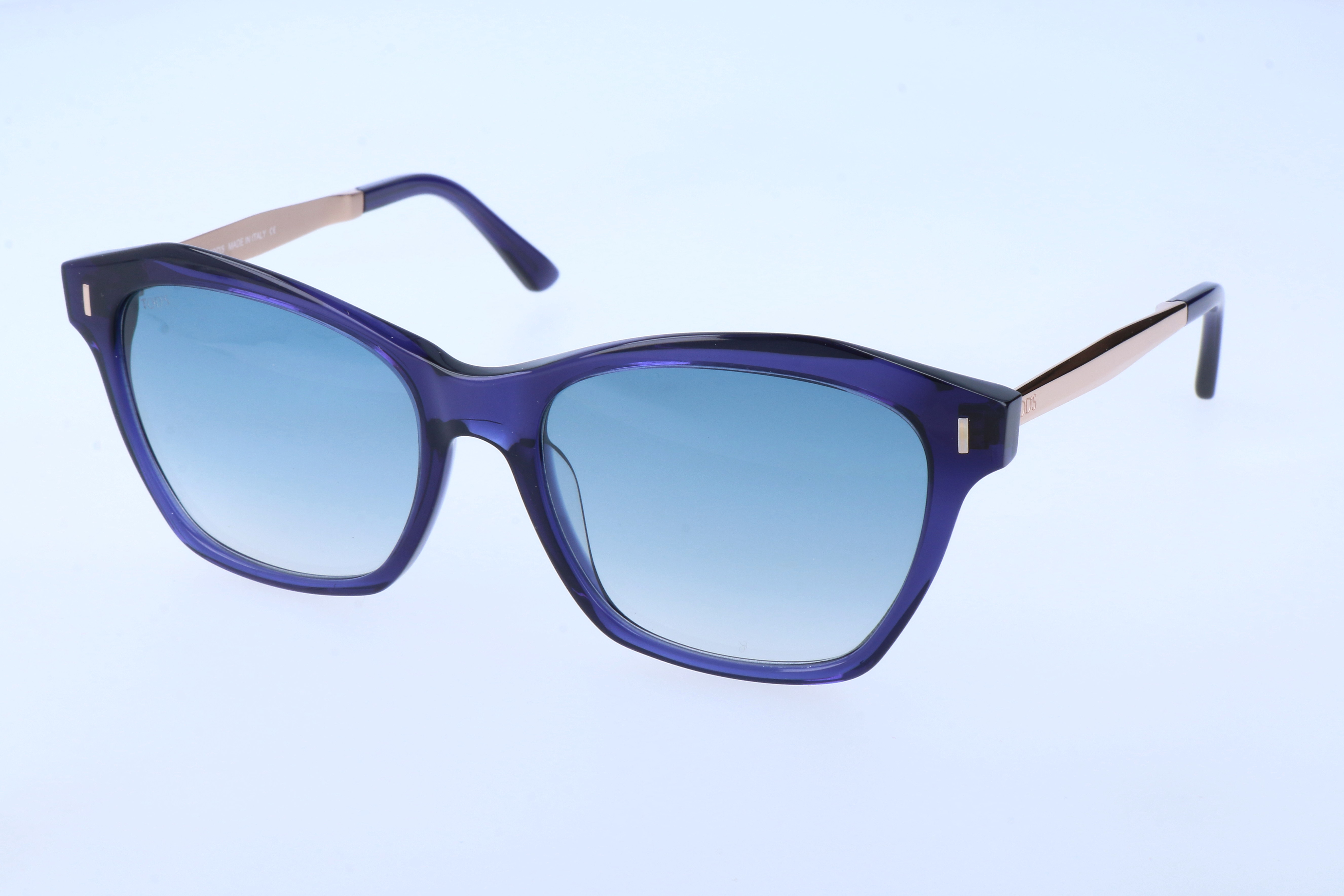 Tod's Women's 55mm Shiny Blue Sunglasses TO0169-90W-55