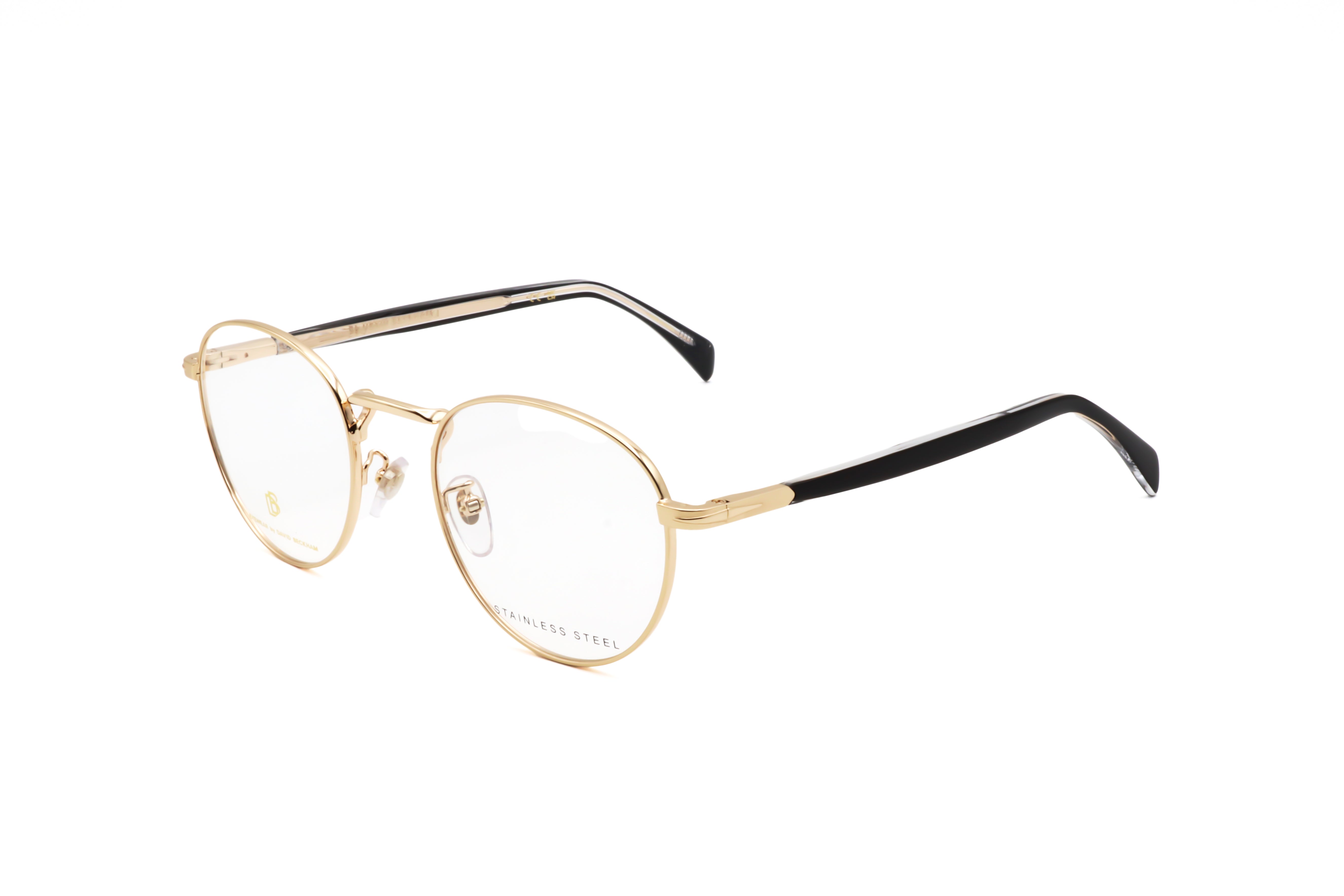 David Beckham Men's 51mm Gold Black Eyeglasses DB1127-RHL-51