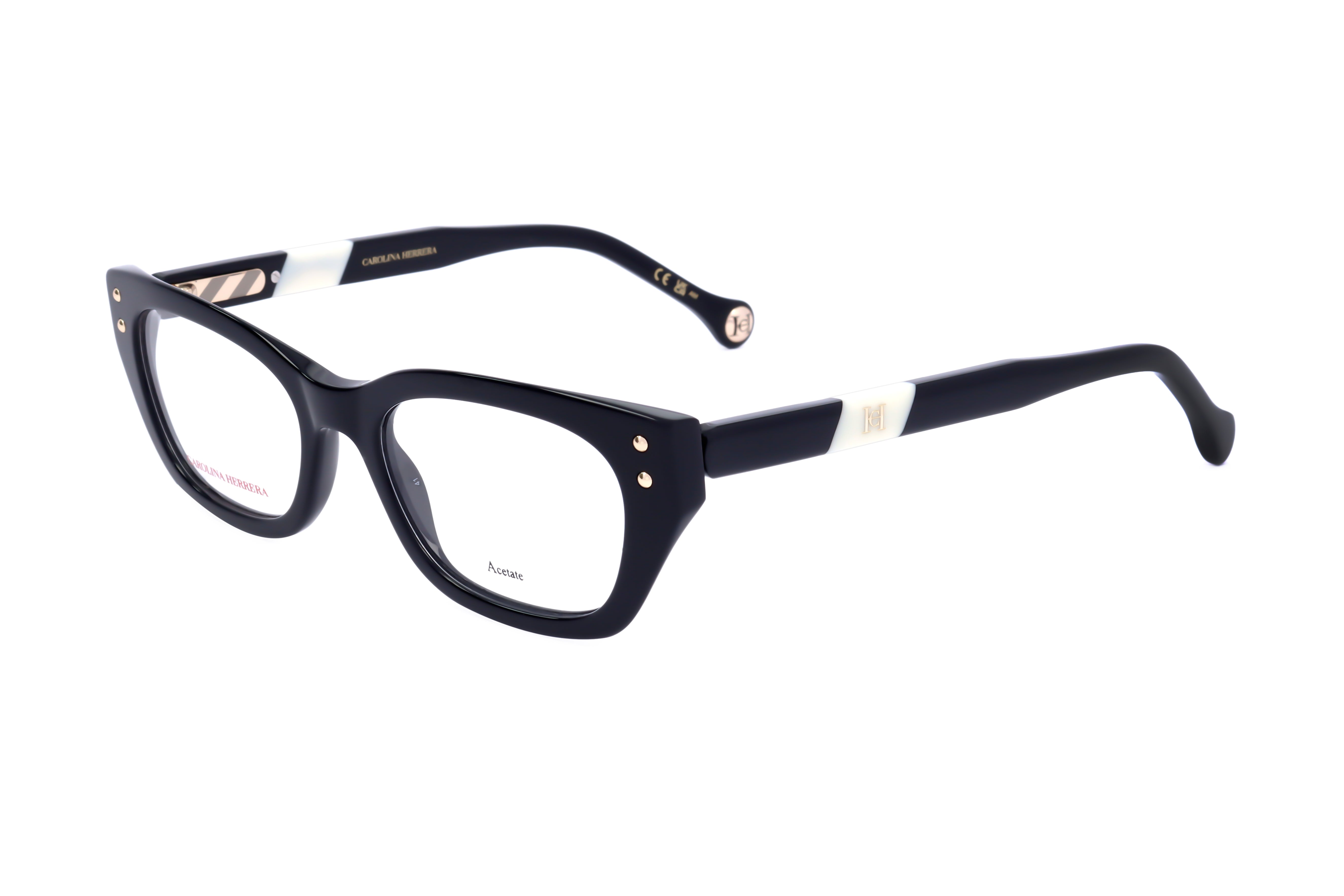 Carolina Herrera Women's 50mm Black White Eyeglasses HER0192-80S-50