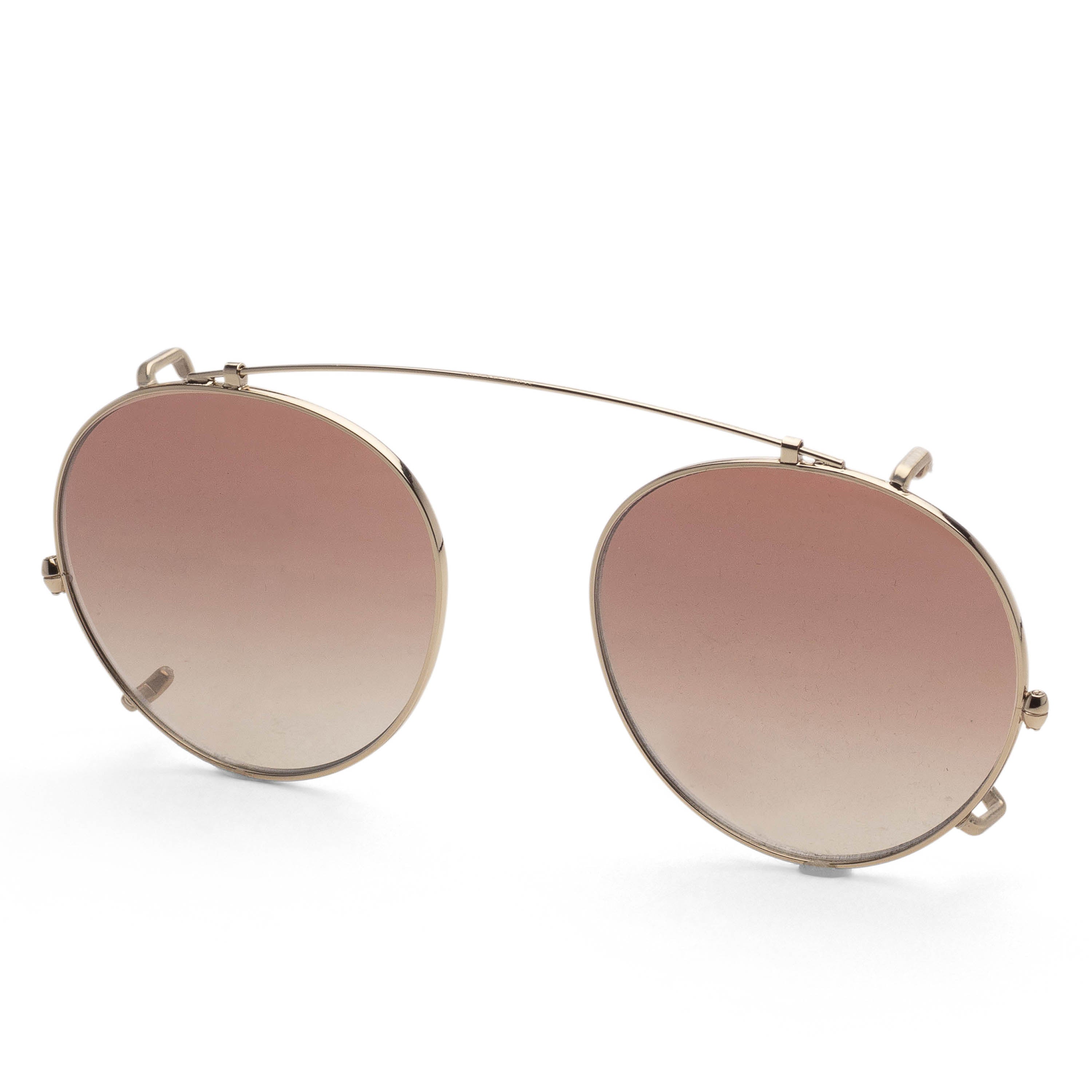 Oliver Peoples Unisex 49mm Soft Gold Clip-On Frames OV5504C-5035Q1-49