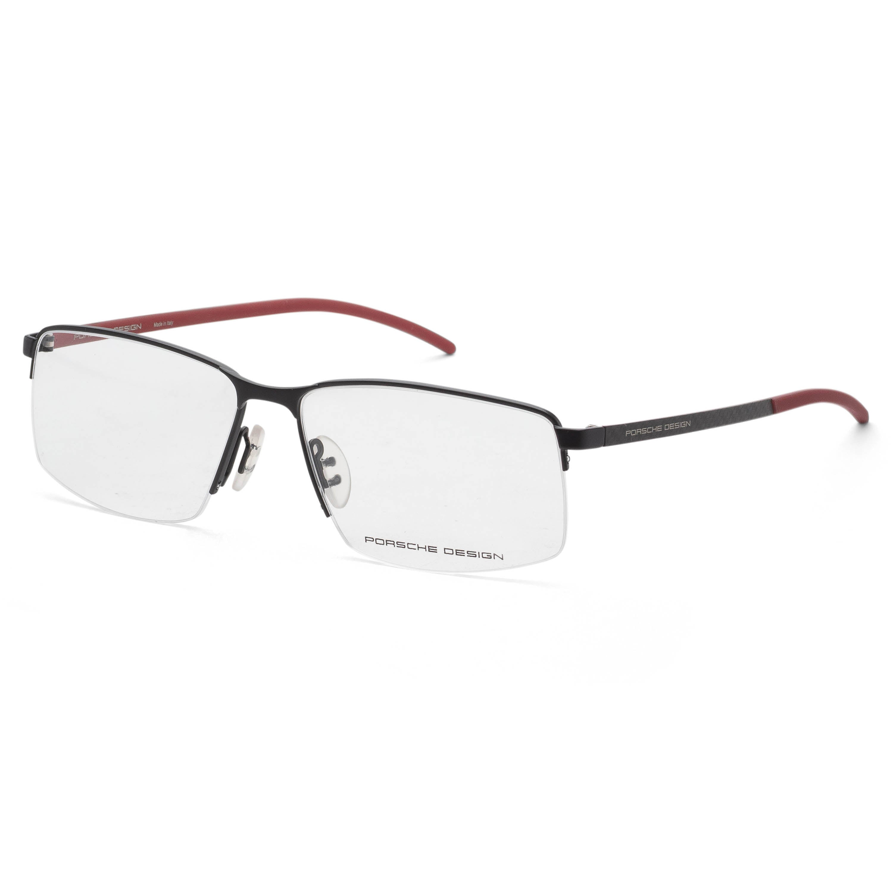 Porsche Design Men's 58mm Black and Red Eyeglasses P8347-58A