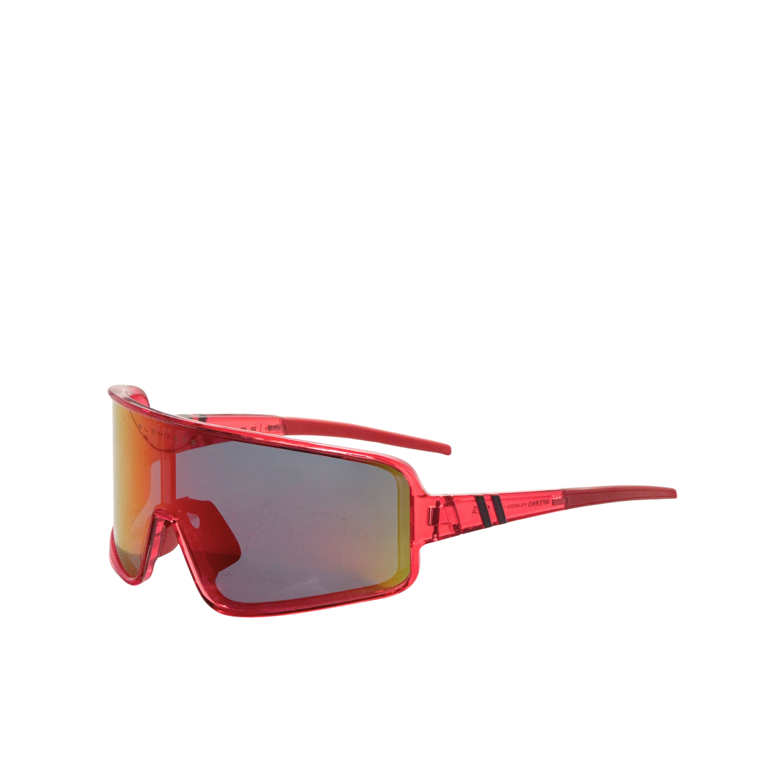 Blenders Unisex Eclipse 99mm Gloss Crystal Red Polarized Sunglasses 2060092HW990I