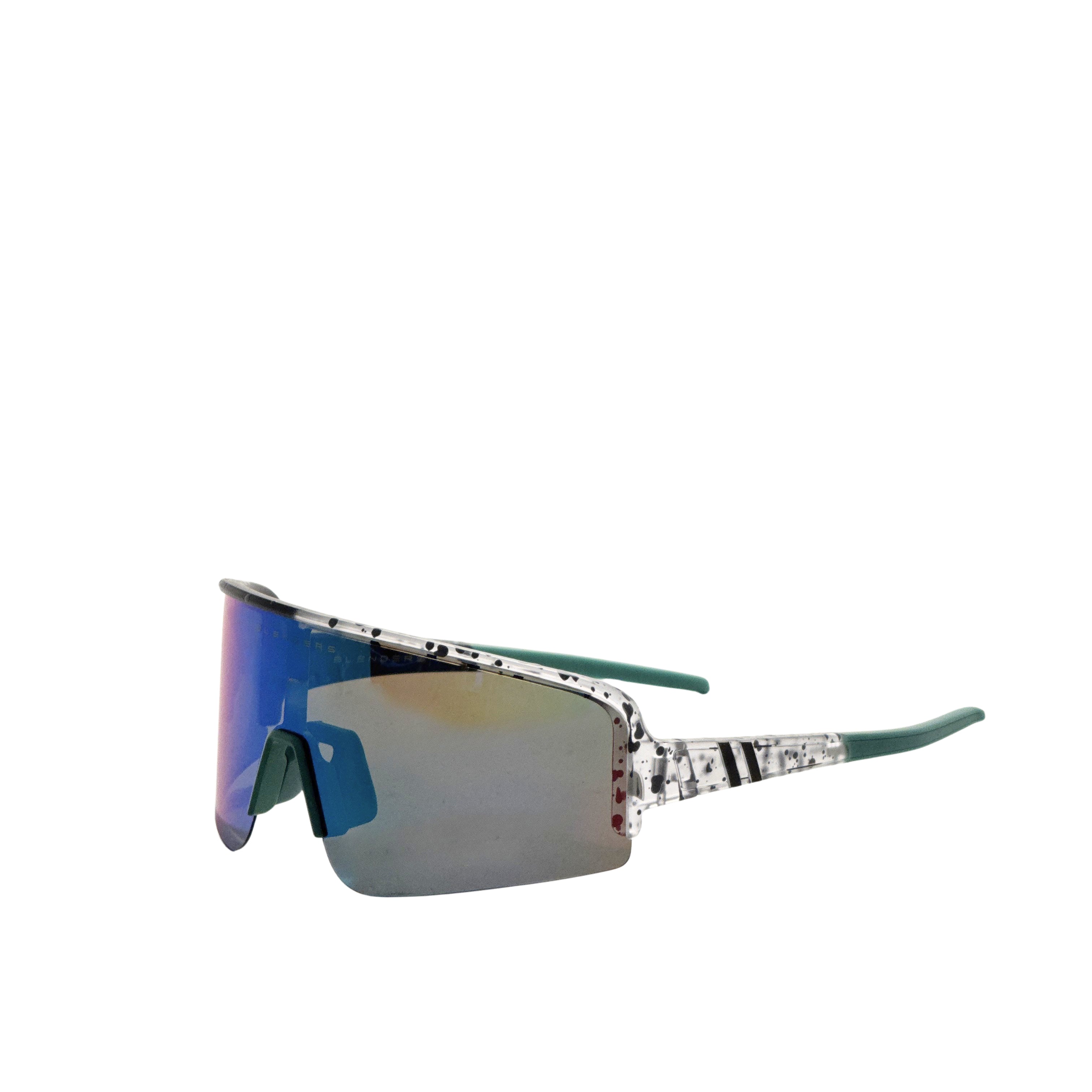 Blenders Unisex Eclipse X2 99mm Black Clear Splatter Polarized Sunglasses 20601080799UC