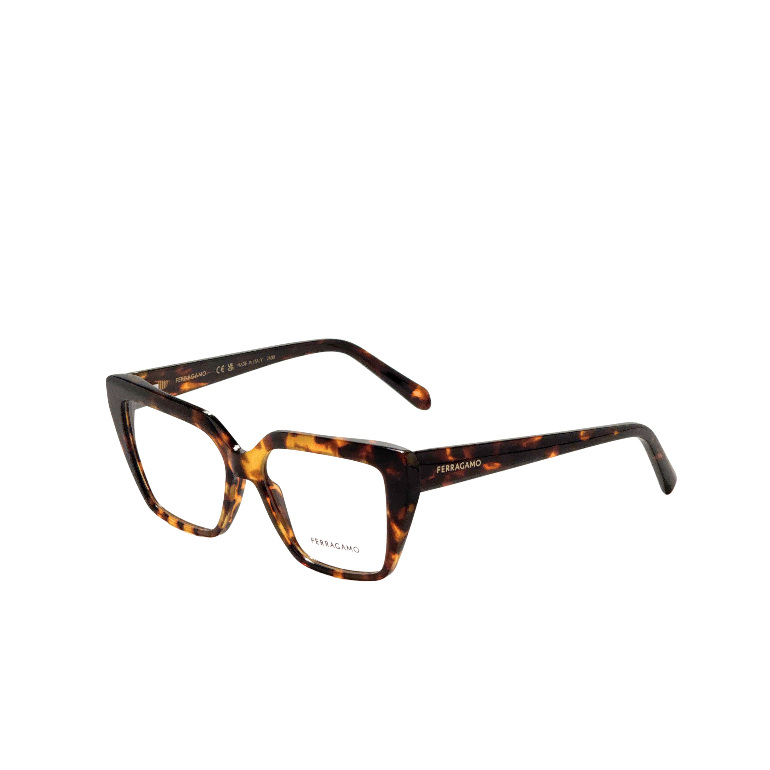 Ferragamo Unisex 53mm Dark Havana Eyeglasses SF2971-242-53