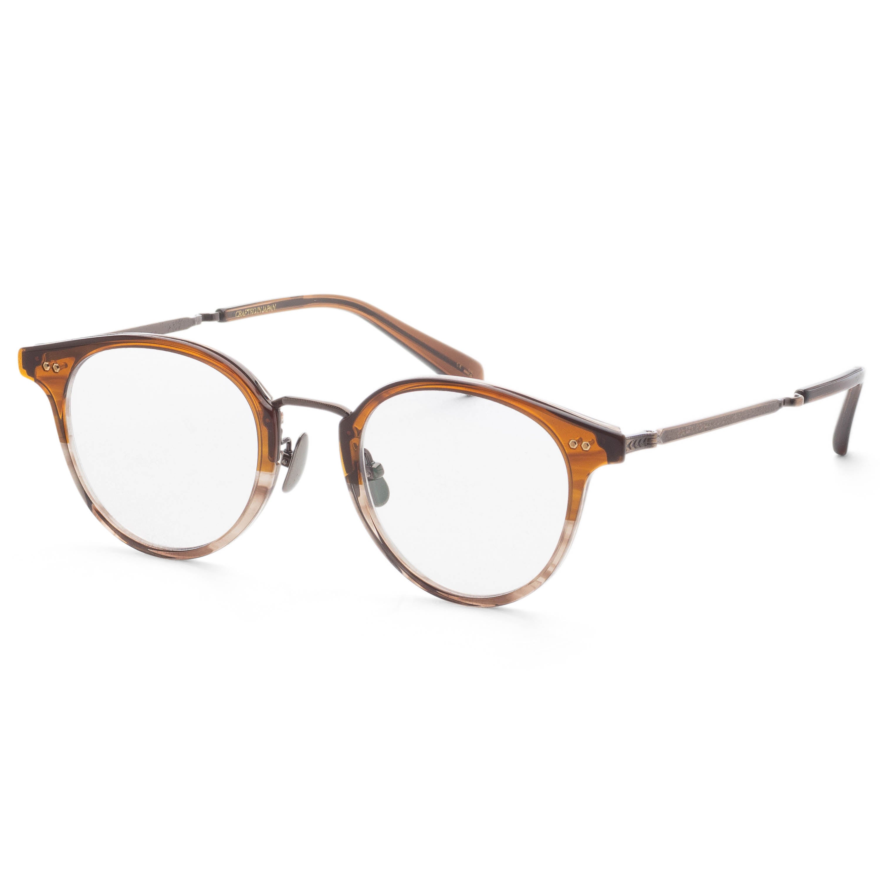 Garrett Leight Unisex MARMONT 46mm Mahogany Fade Eyeglasses ML3038-46-MAF-ATG