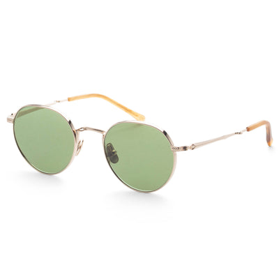 Garrett Leight Unisex HACHI 49mm 12K White Gold Sunglasses ML4033