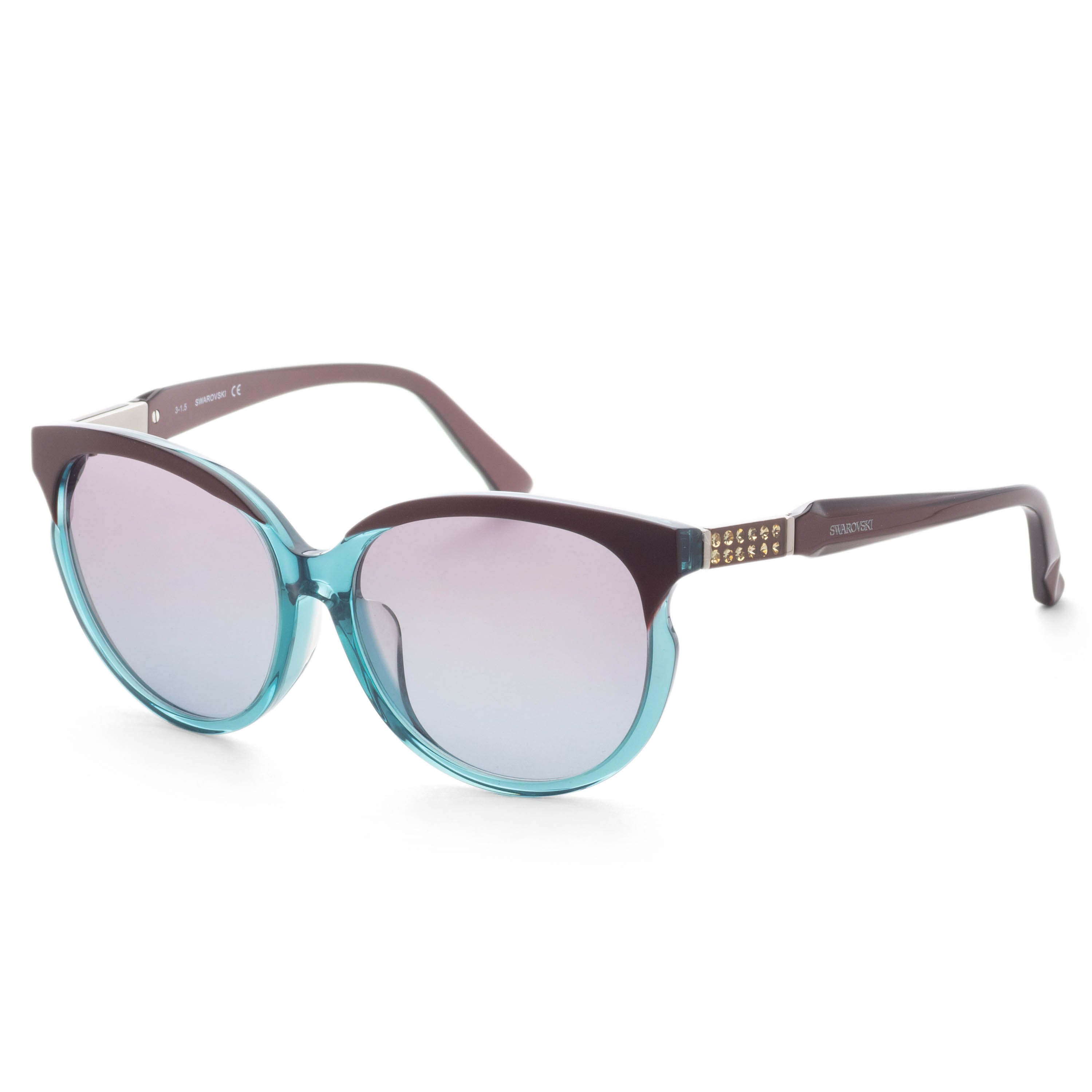 Swarovski Women's 58 mm Turquoise Gradient Sunglasses SK0081F-5889T