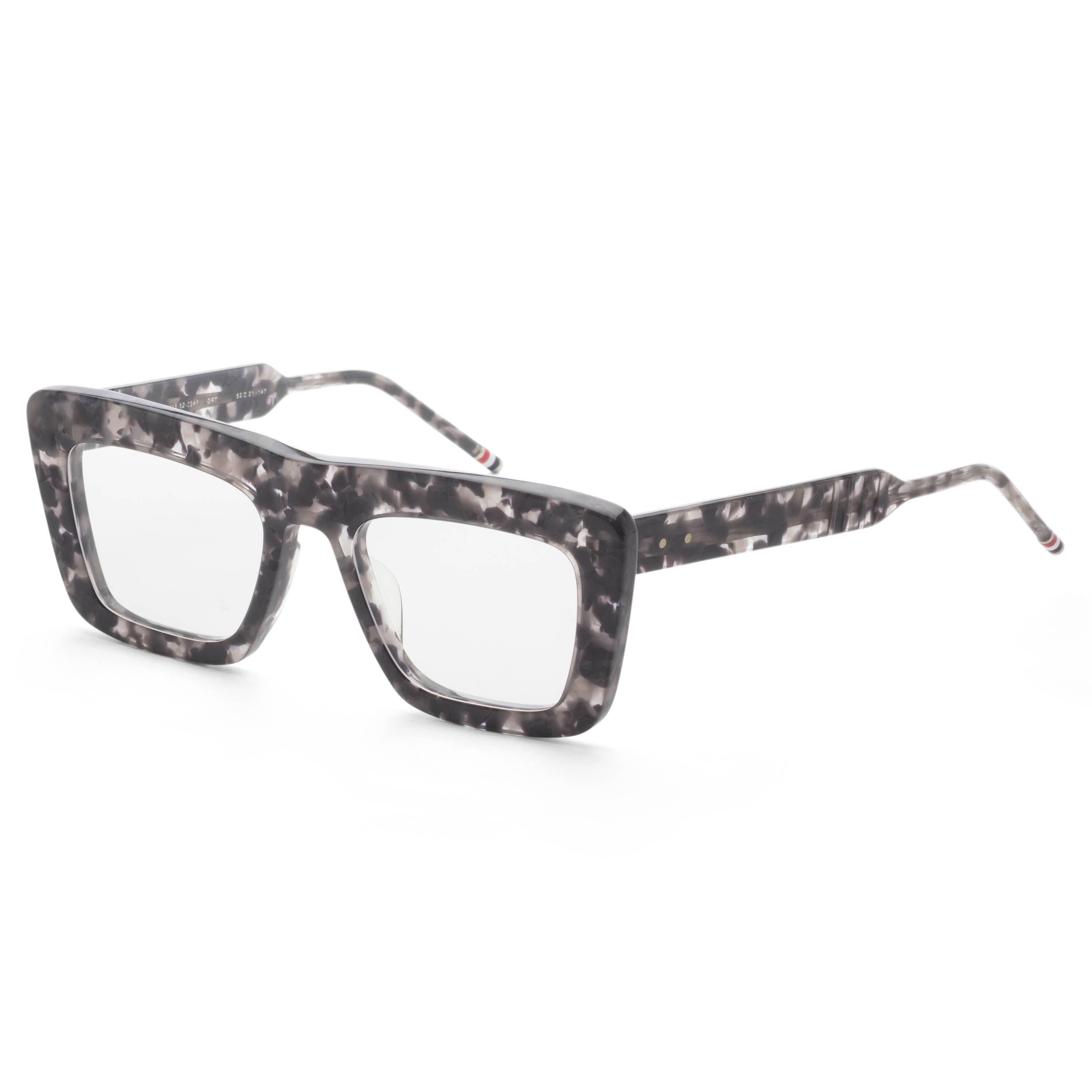 Thom Browne Unisex Novelty 52mm Grey Tortoise Eyeglasses TBX415-5203AF