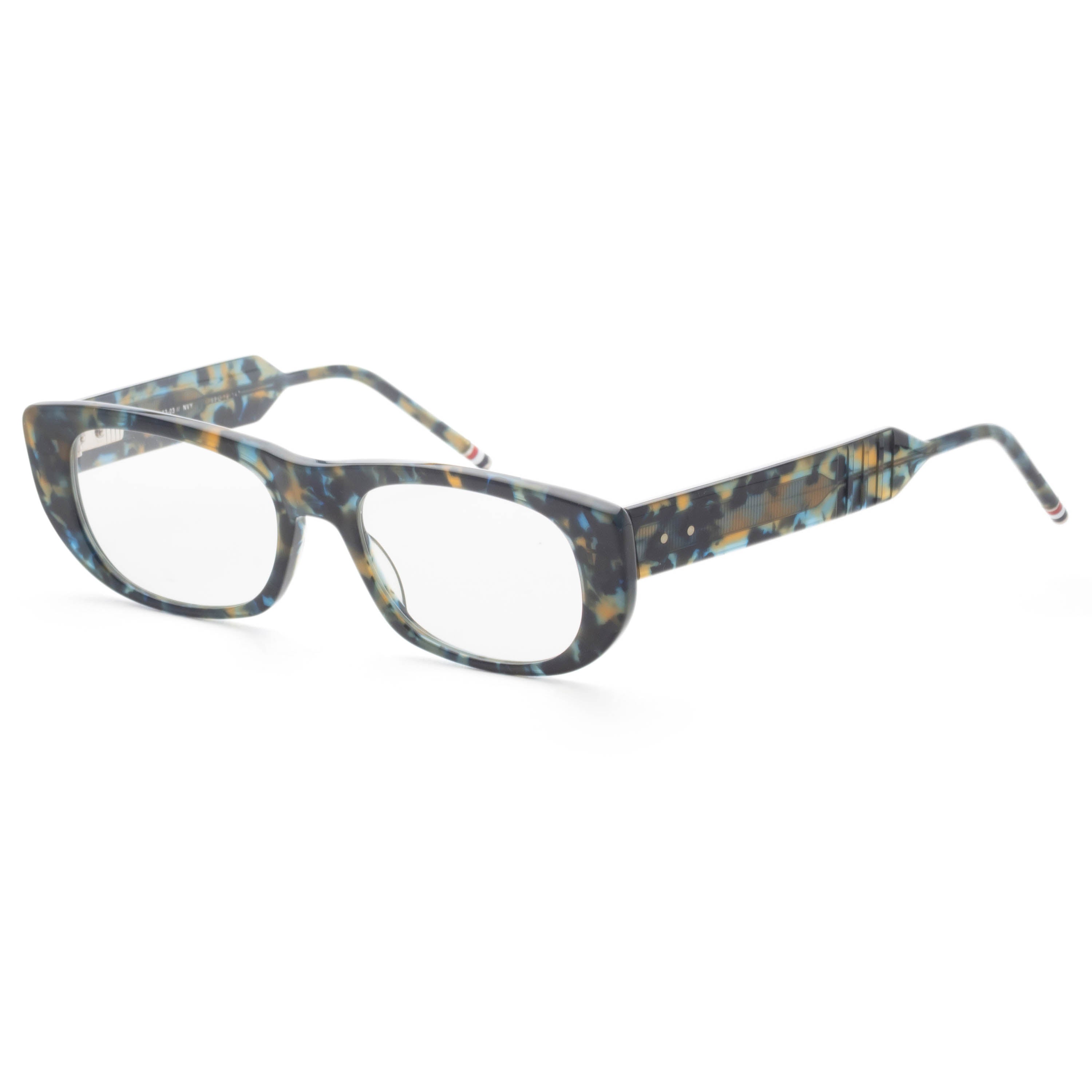 Thom Browne Unisex Novelty 53mm Navy Tortoise Eyeglasses TBX417-5303