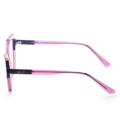 Karl Lagerfeld Women's 54mm Transparent Pink Blue Eyeglasses KL6132-613