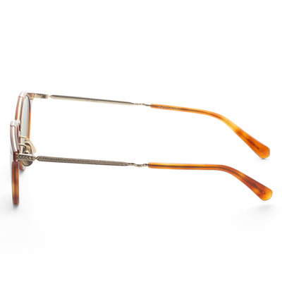 Garrett Leight Unisex MARMONT COMBO S 46mm Amber Tort Sunglasses ML4038-46-AMT-WGF