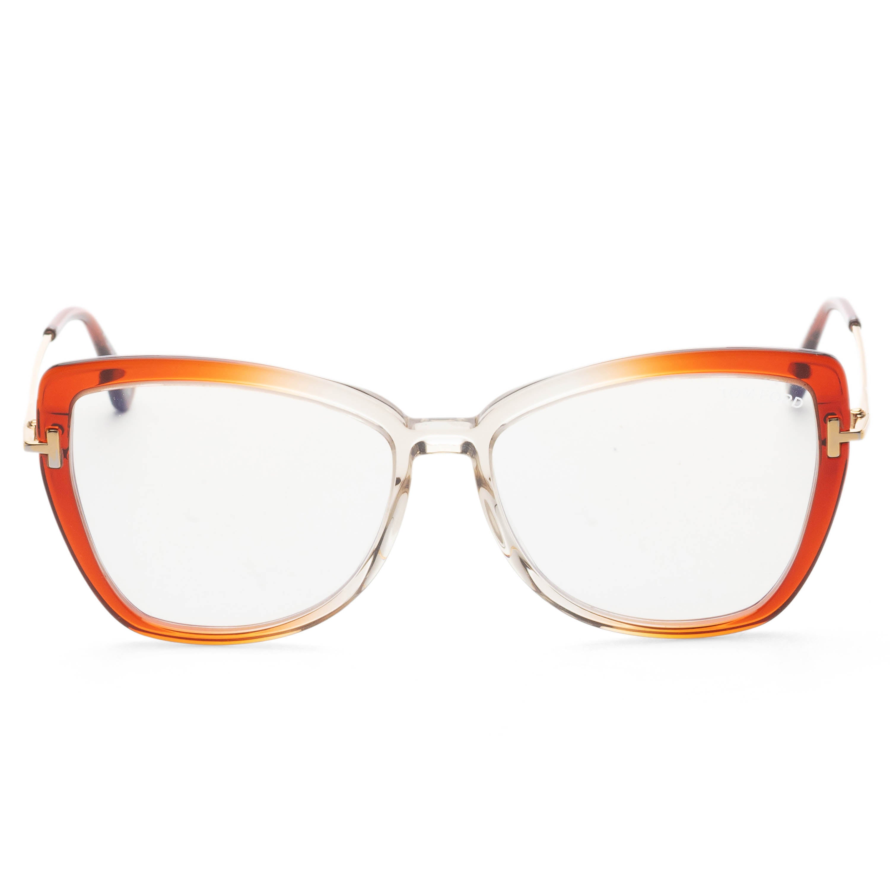 Tom Ford Women's 55mm Orange Eyeglasses FT5882-B-044-55