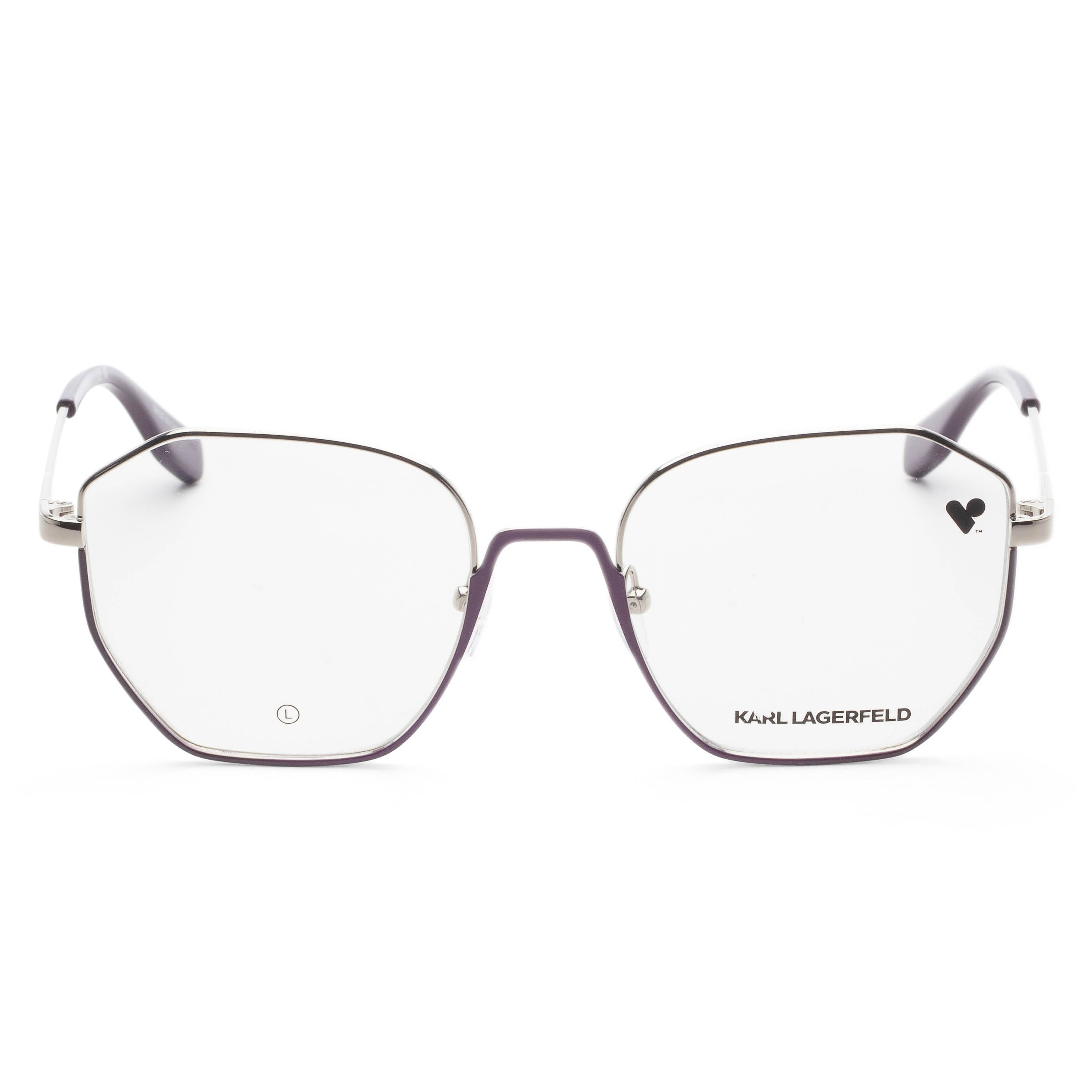 Karl Lagerfeld Women's 54mm Violet Silver Eyeglasses KL356-532-54