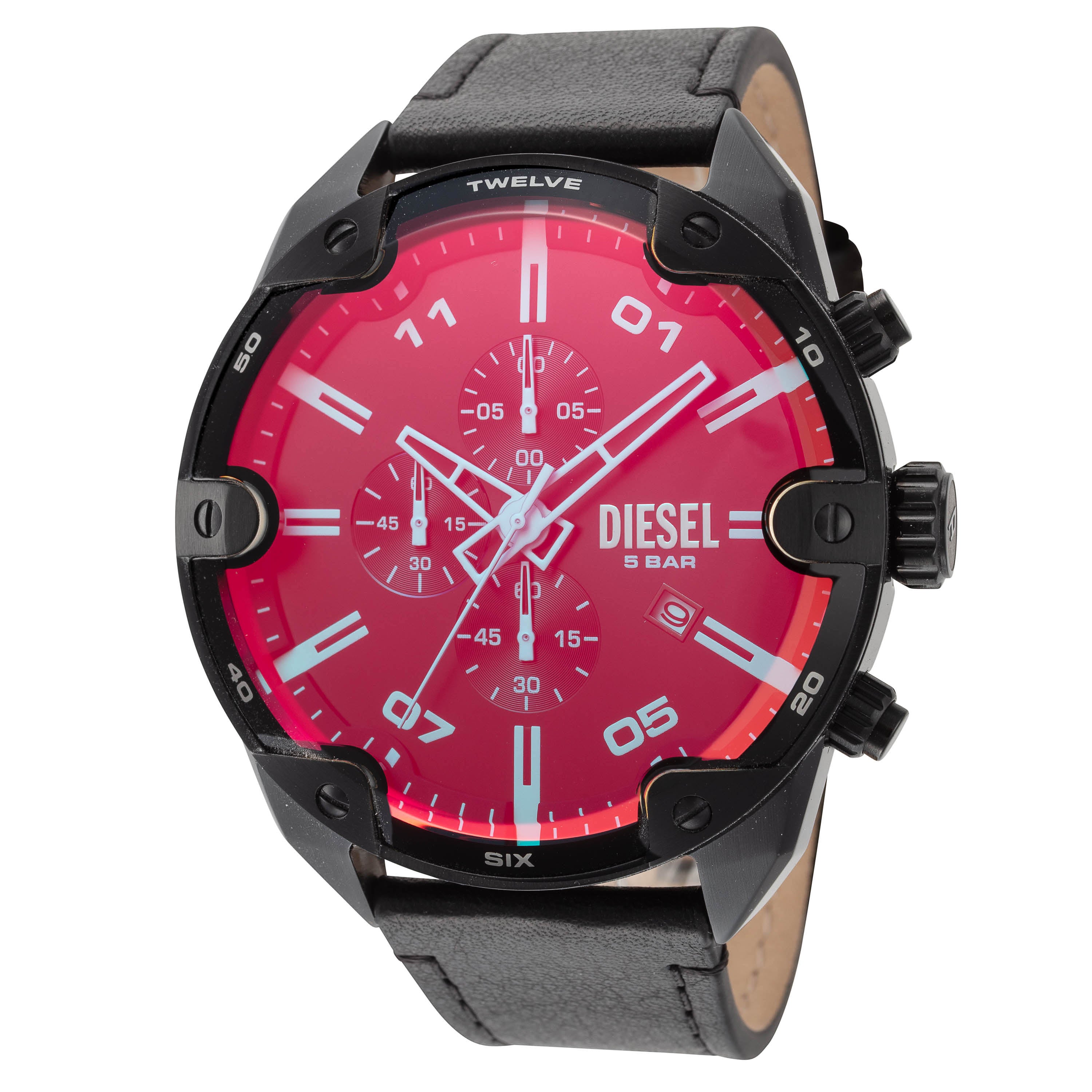 Diesel Men's Spiked 49mm Quartz Chronograph Watch DZ4667