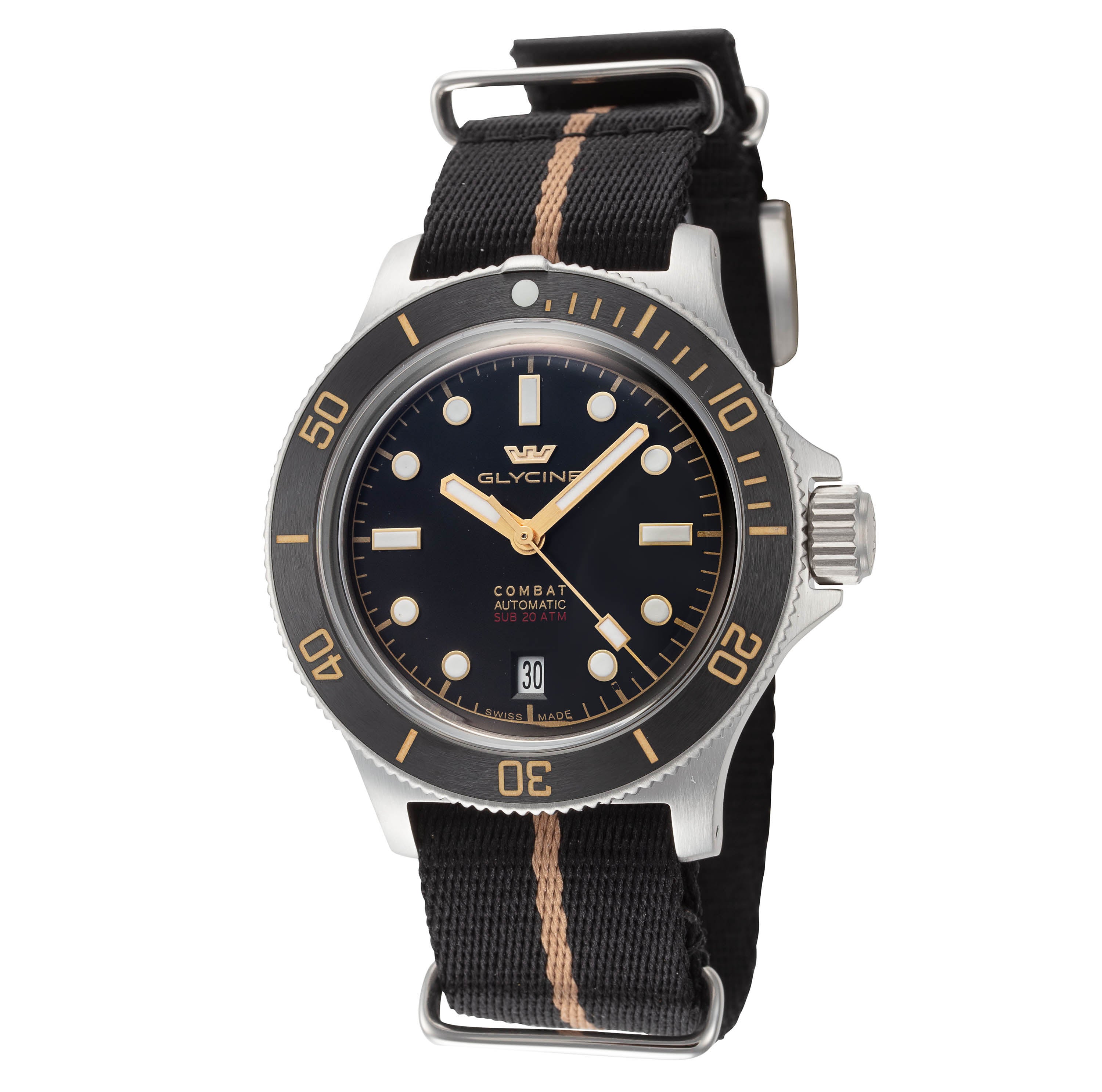 Glycine Men's Combat Sub Box Ceramic 41mm Automatic Watch GL0522