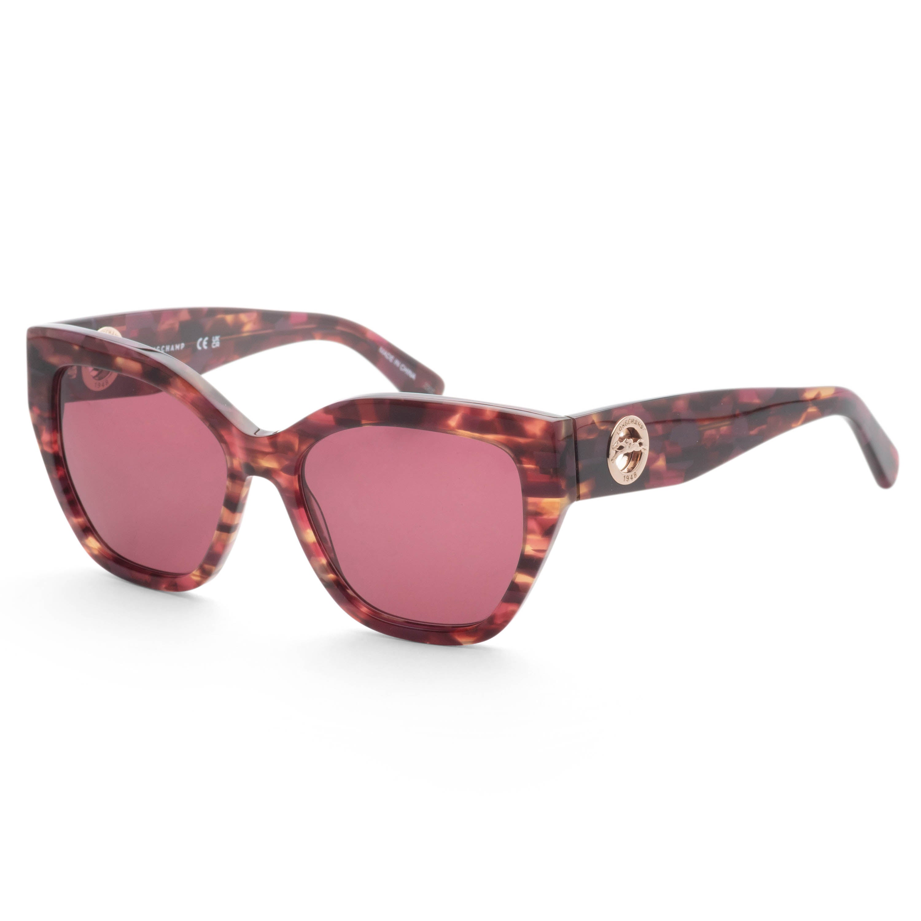 Longchamp Women's 55mm Textured Red Sunglasses LO741S-606-55