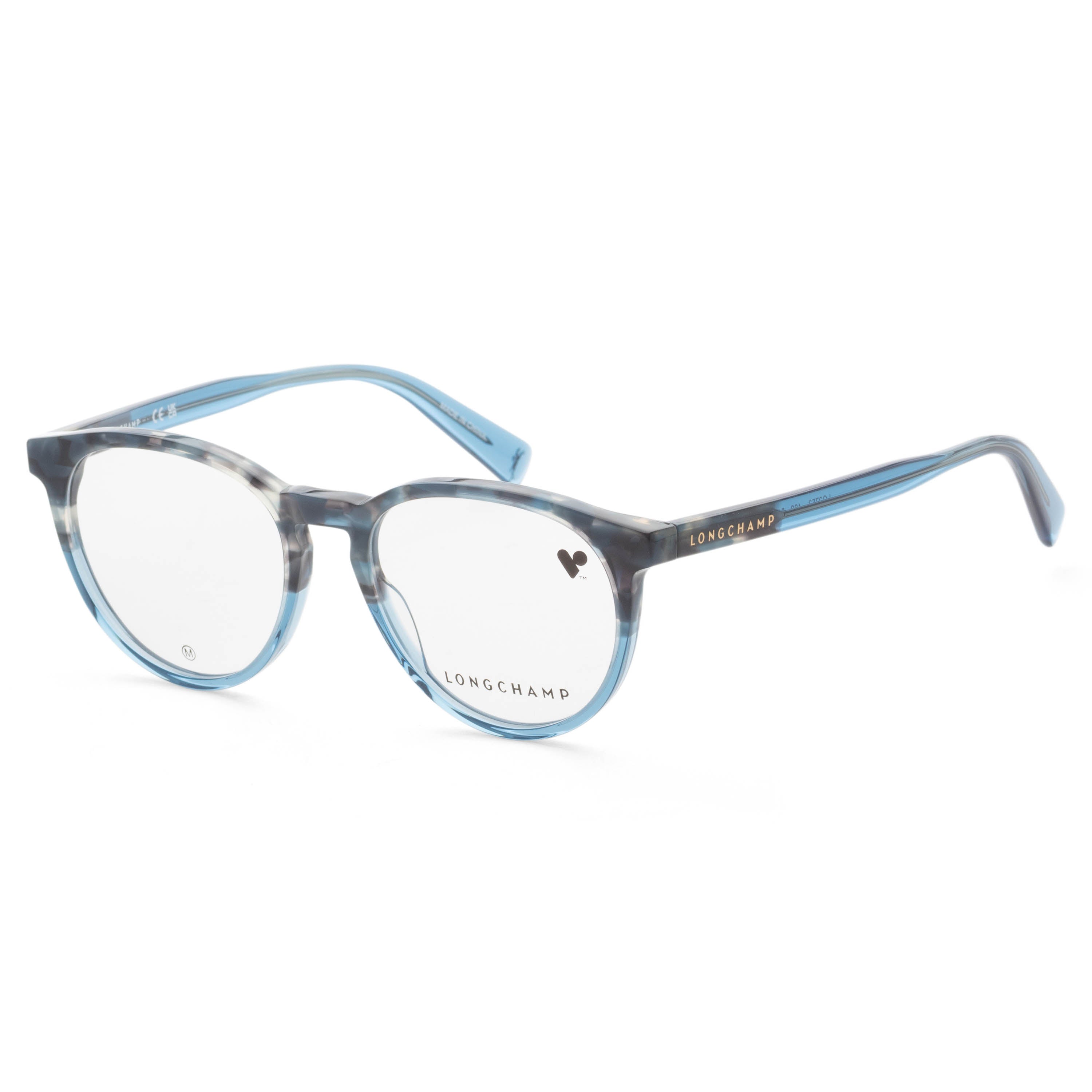 Longchamp Women's 51mm Textured Blue Blue Eyeglasses LO2752-408