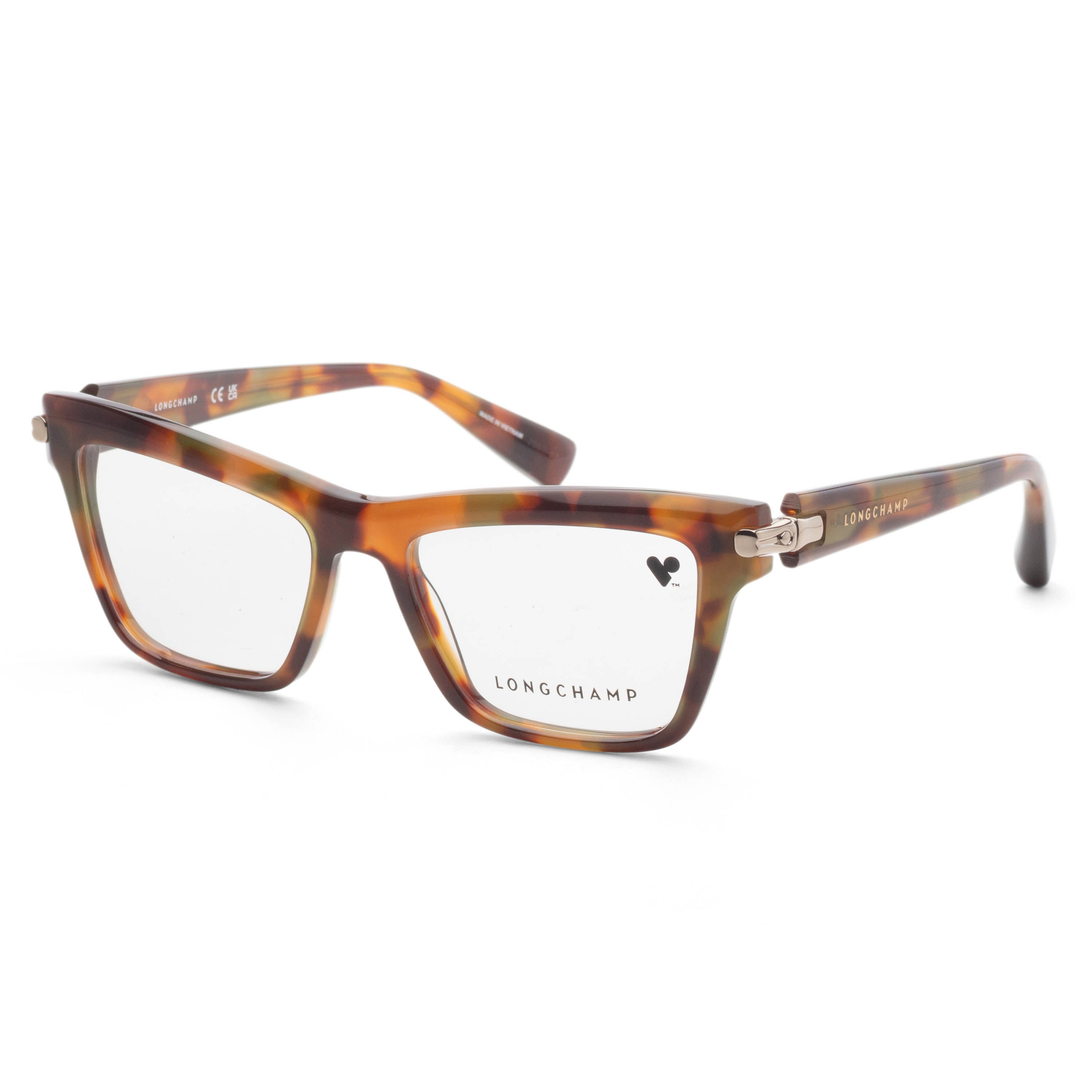 Longchamp Women's 53mm Brown Green Havana LO2766N-205-53