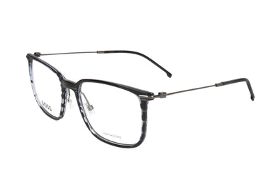 Hugo Boss Men's 56mm Striped Grey Ruthenium Eyeglasses BOSS1484-VQ7-56