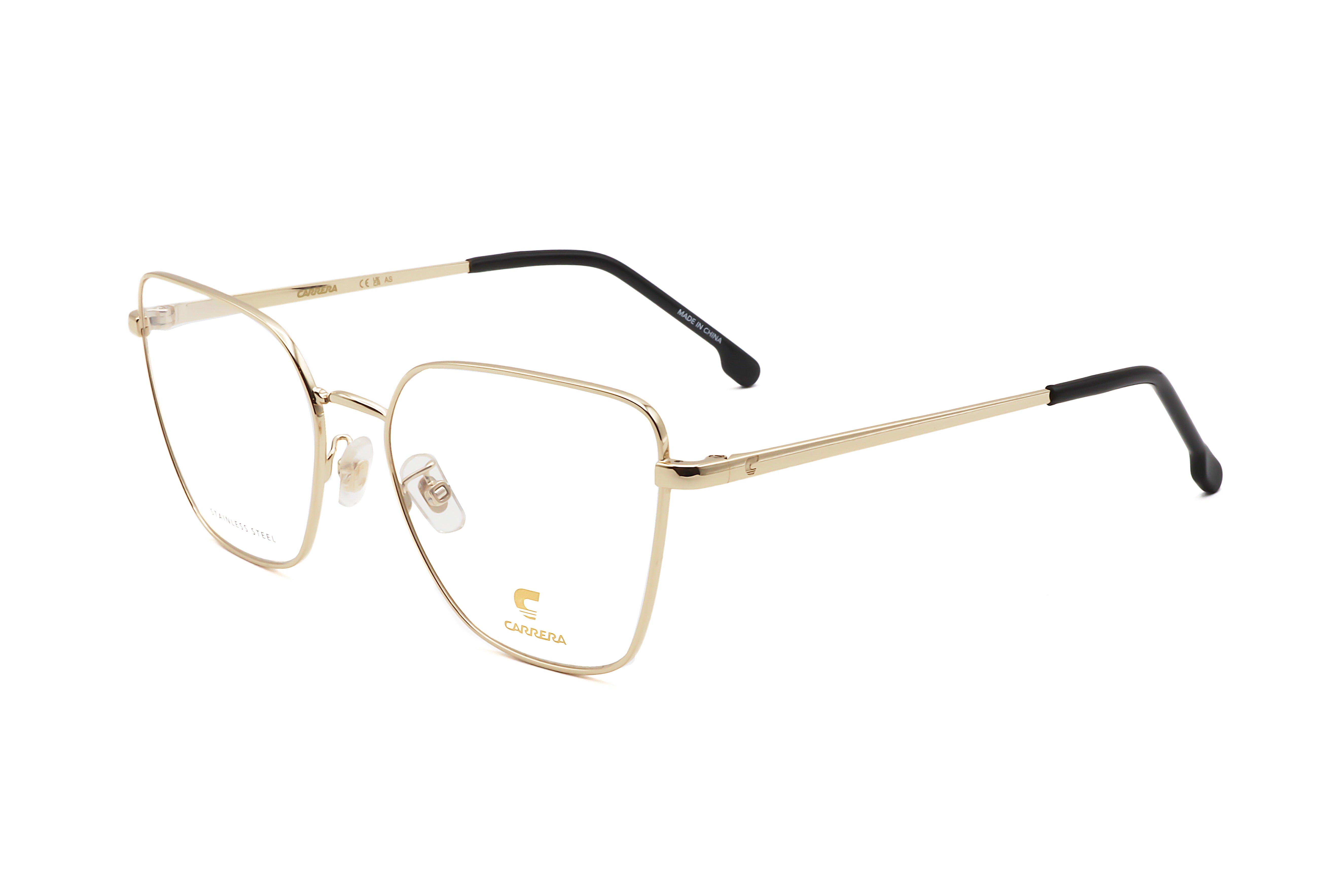Carrera Women's 55 mm Gold Black Eyeglasses CARRERA3022-RHL-55