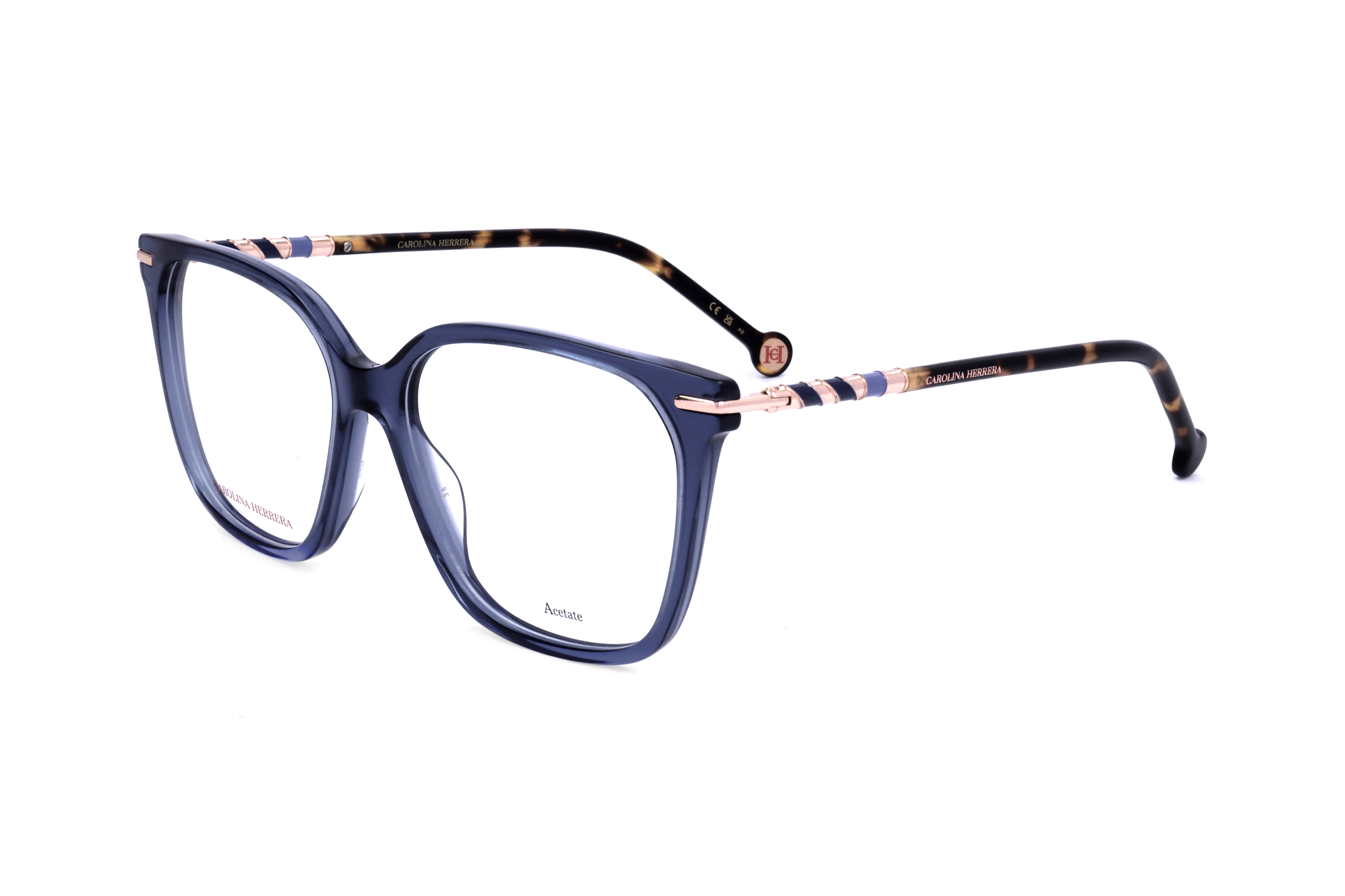 Carolina Herrera Women's 54mm Blue Havana Eyeglasses HER0094-JBW-54