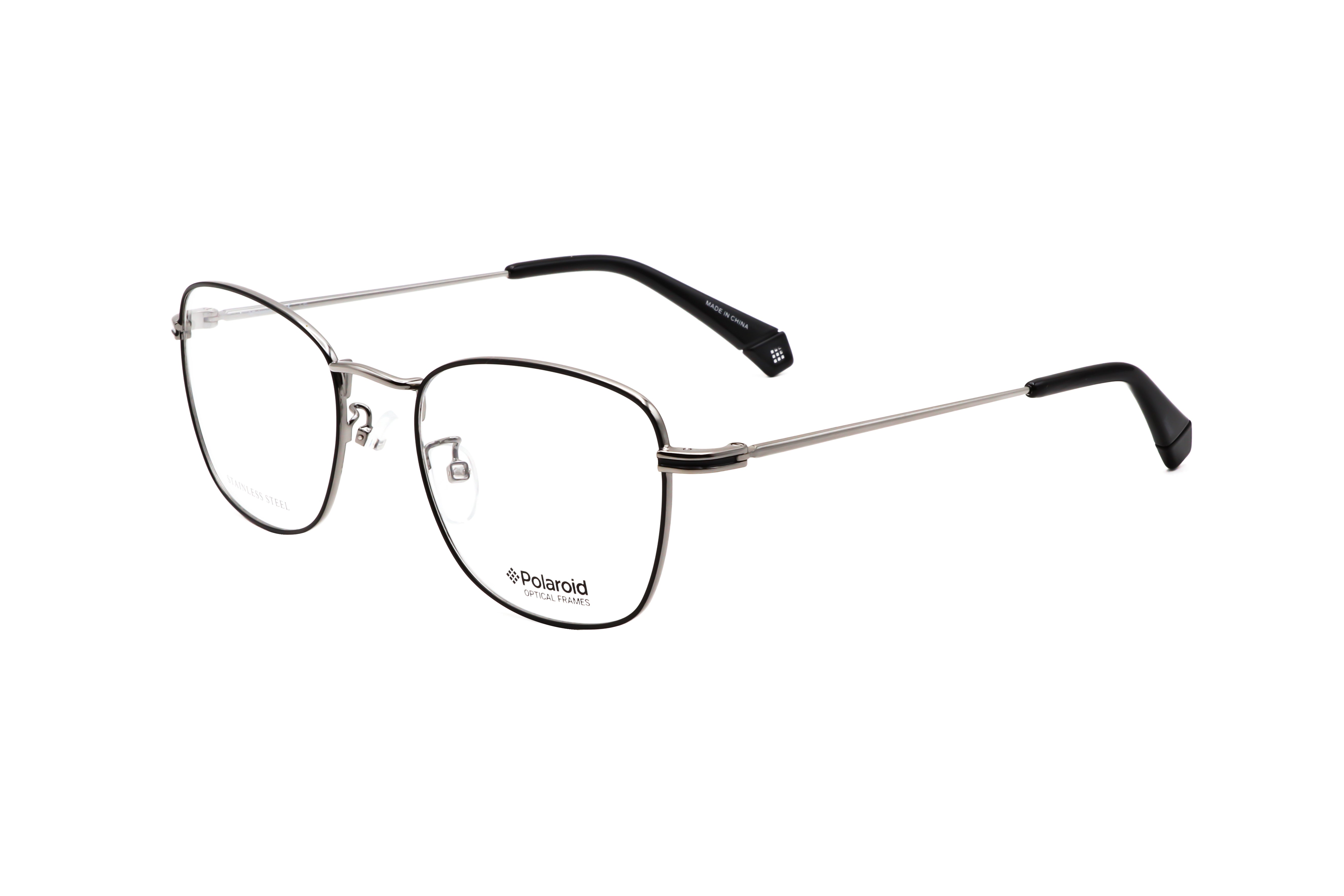Polaroid Unisex 51 mm Ruthenium Black Eyeglasses PLDD377-G-85K-51