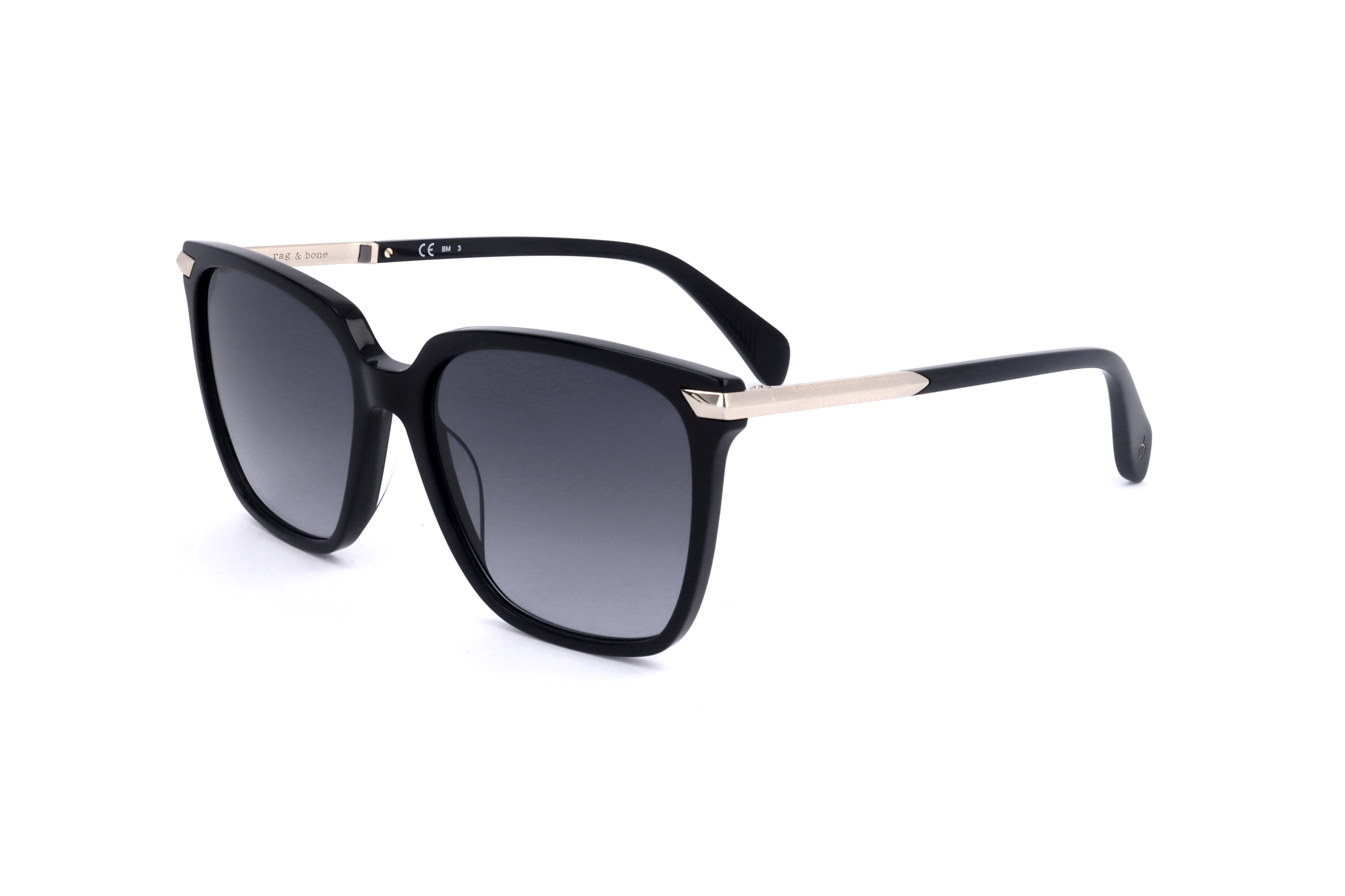 Rag & Bone Women's 55mm Black Sunglasses RNB1066-S-807-55