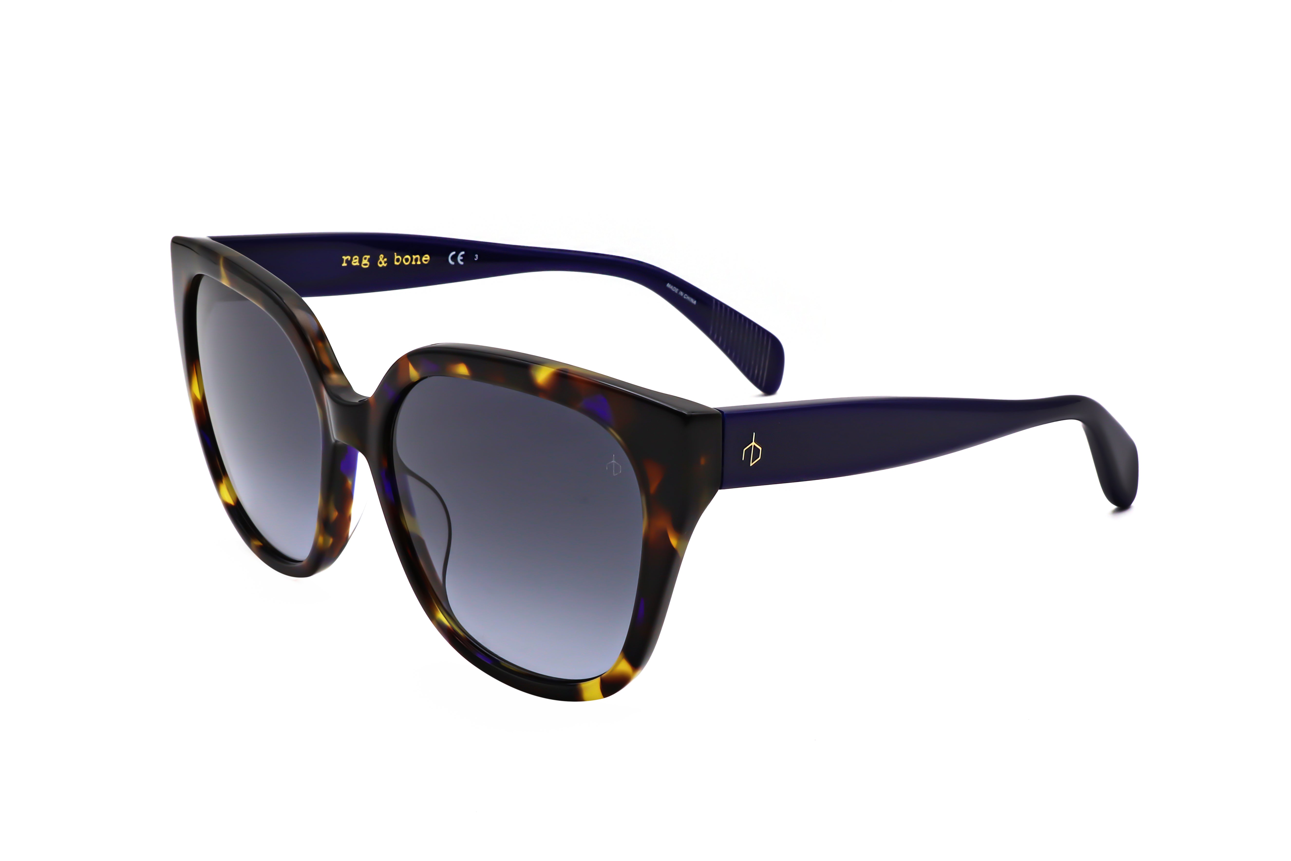 Rag & Bone Women's 56mm Yellow Havana Sunglasses RNB1073-S-EPZ-56