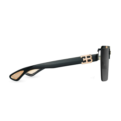 Bugatti Men's 42 mm Rose Gold Black Sunglasses 01A-RG