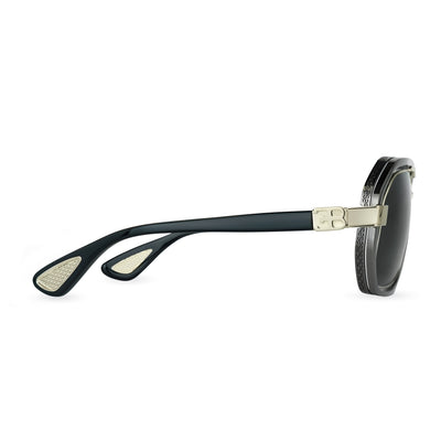 Bugatti Unisex 52mm Gunmetal White Gold Sunglasses 08-GM-WG